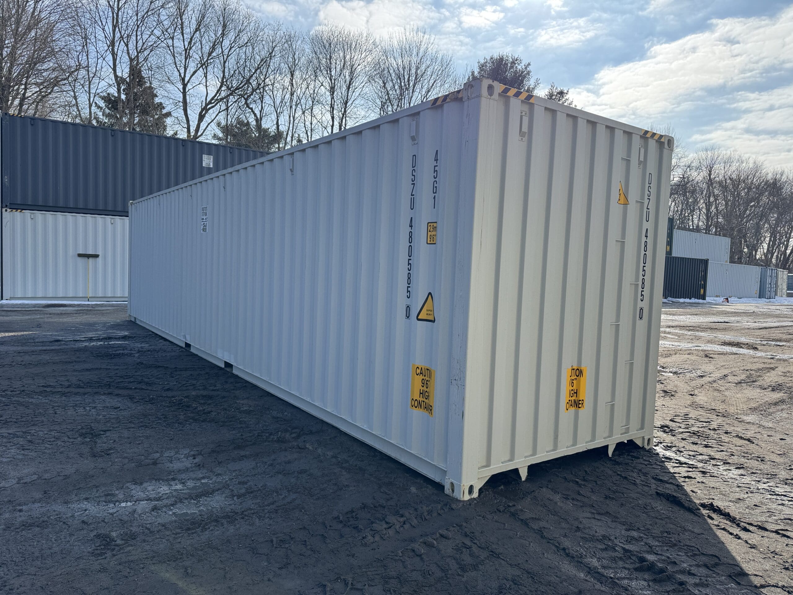 40ft New High Cube Shipping Container – Wind & Watertight – Gray — 40ft — new (image 9 of 12)
