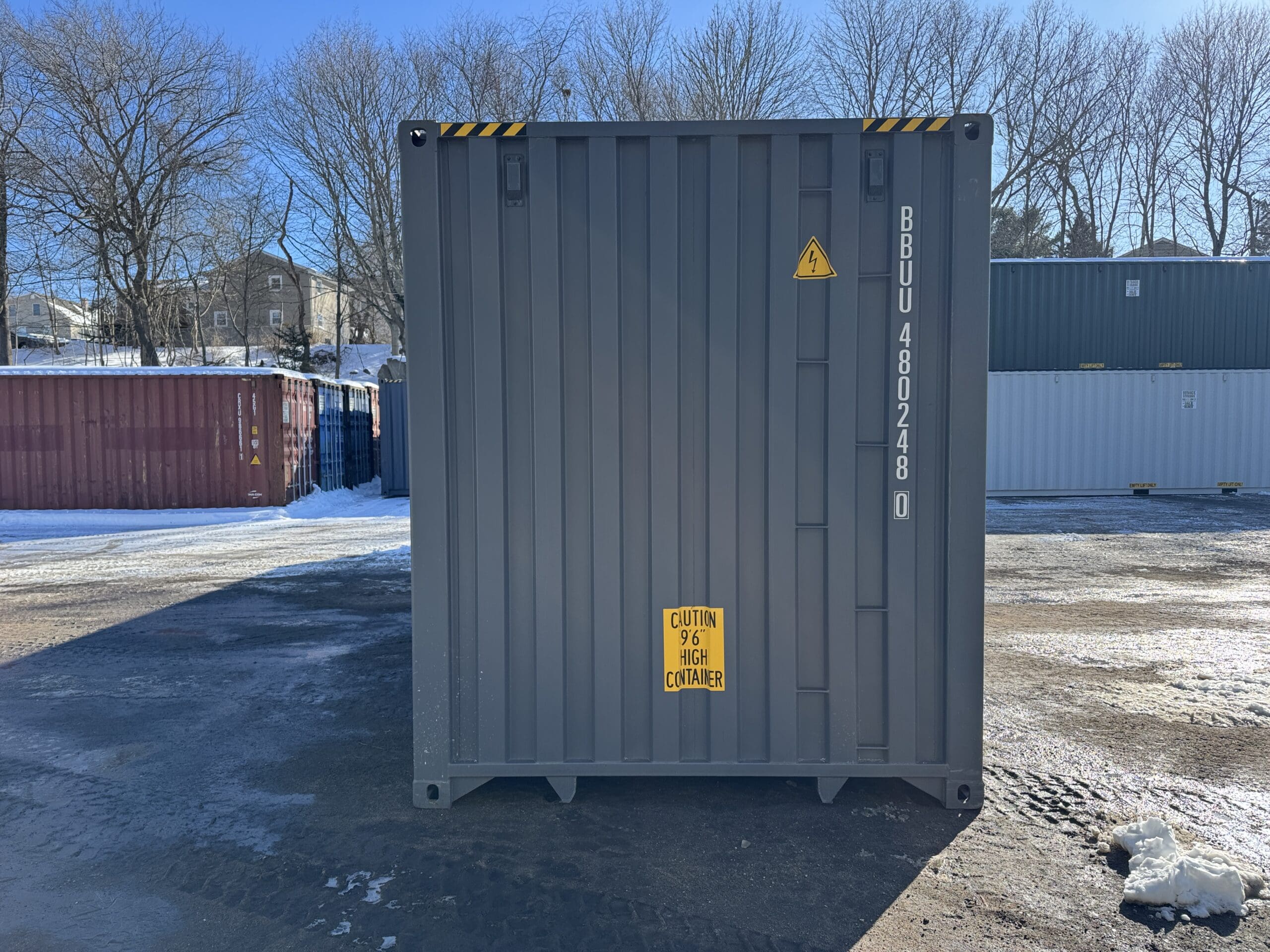 40ft New High Cube Shipping Container – Wind & Watertight – Gray — 40ft — new (image 10 of 12)