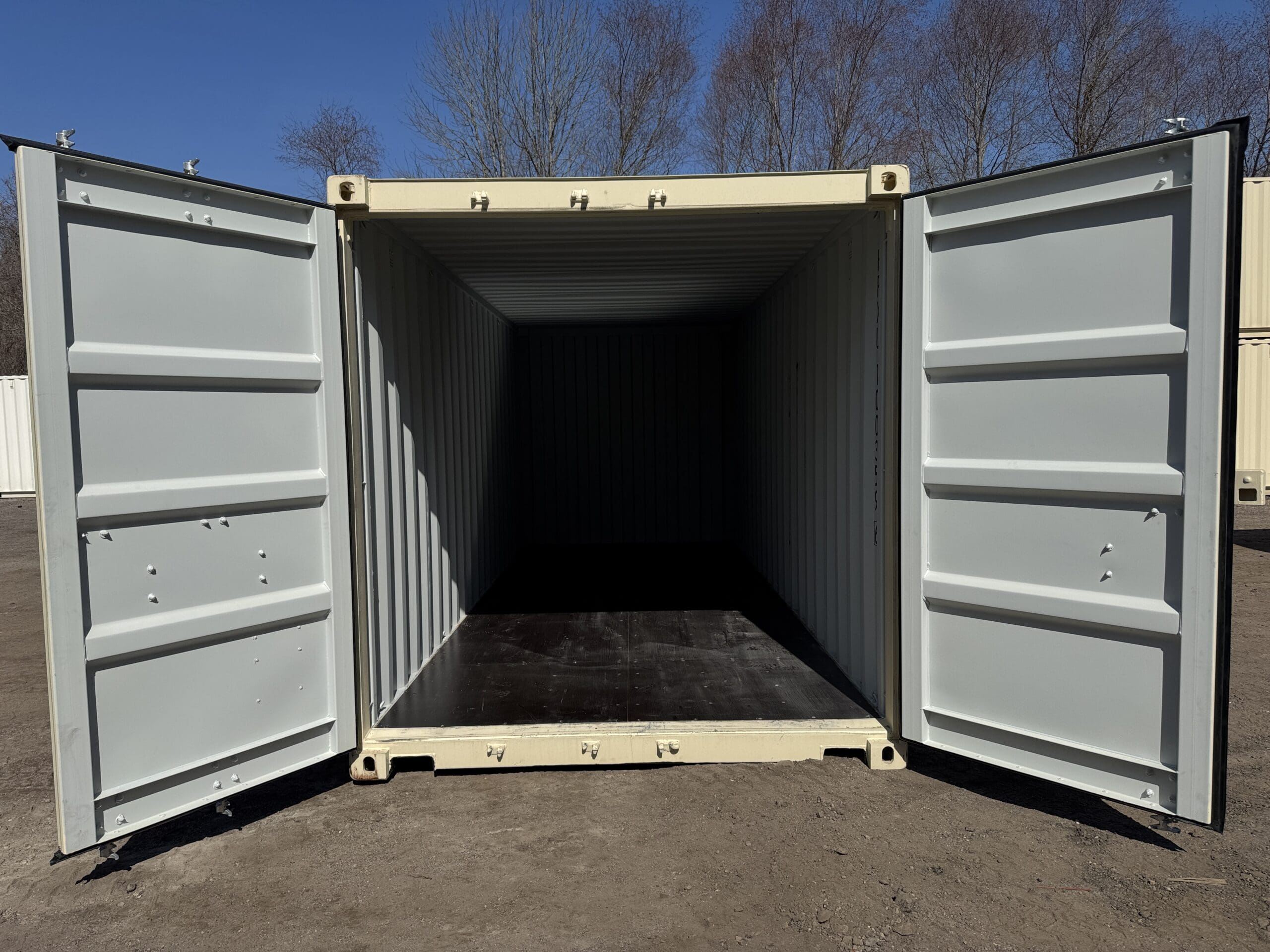 20ft New Shipping Container – Wind & Watertight – Beige — 20ft — new (image 4 of 12)