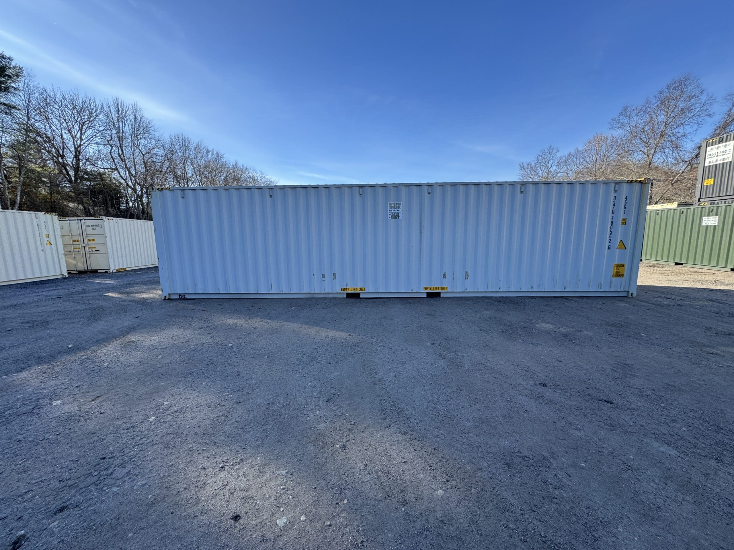 40ft New High Cube Shipping Container – Wind & Watertight – Gray — 40ft — new (image 8 of 12)