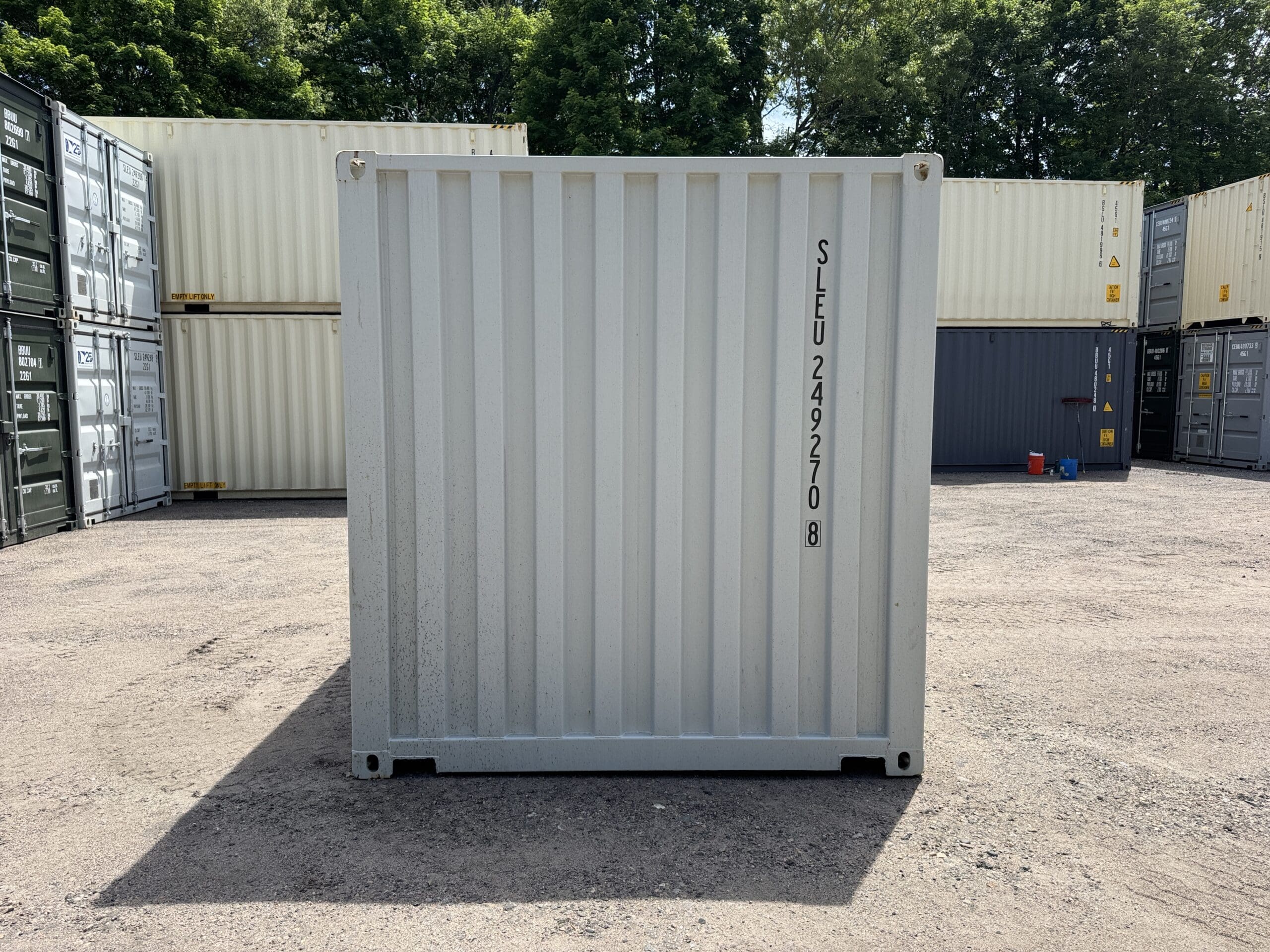 20ft New Shipping Container – Wind & Watertight – Gray — 20ft — new (image 11 of 12)