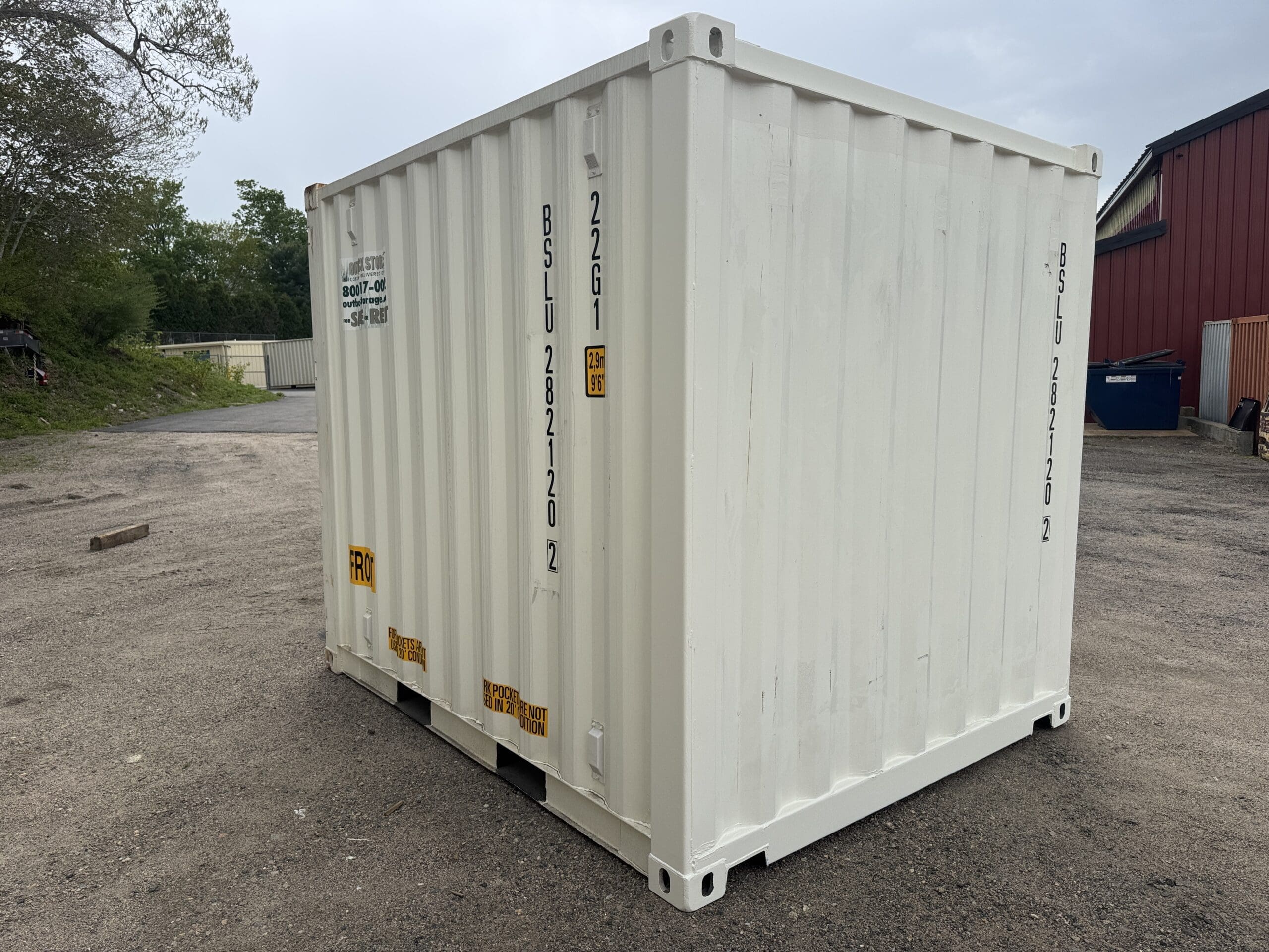 10ft New Shipping / Storage Container – Wind & Watertight – White — 10ft — new (image 10 of 10)