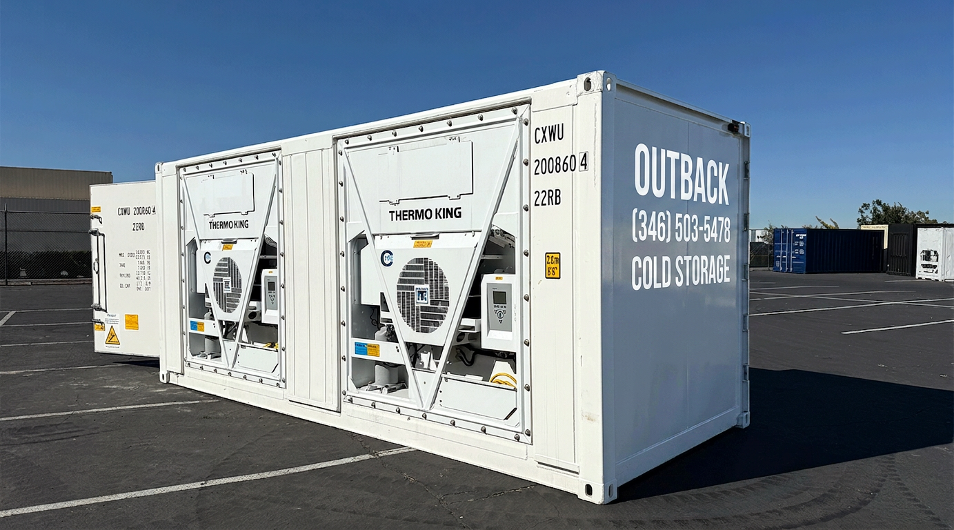 20ft Blast Freezer Container -40°F to 70°F