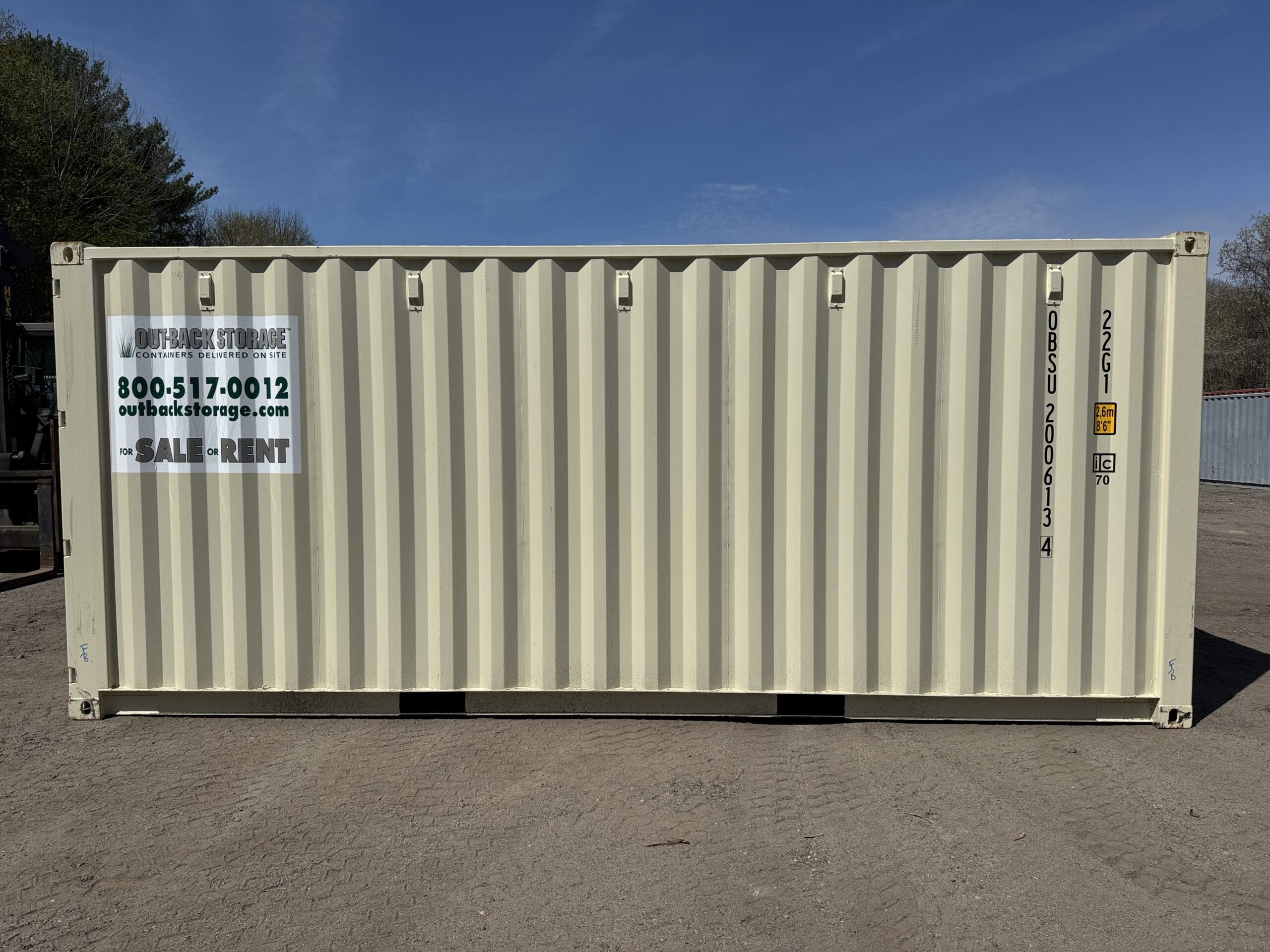 20ft New Shipping Container – Wind & Watertight – Beige — 20ft — new (image 12 of 12)