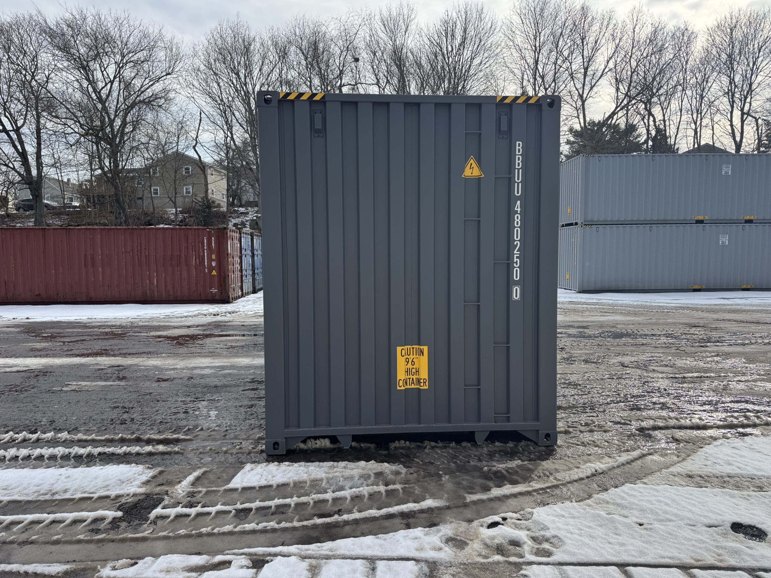 40ft New High Cube Shipping Container – Wind & Watertight – Gray — 40ft — new (image 11 of 12)