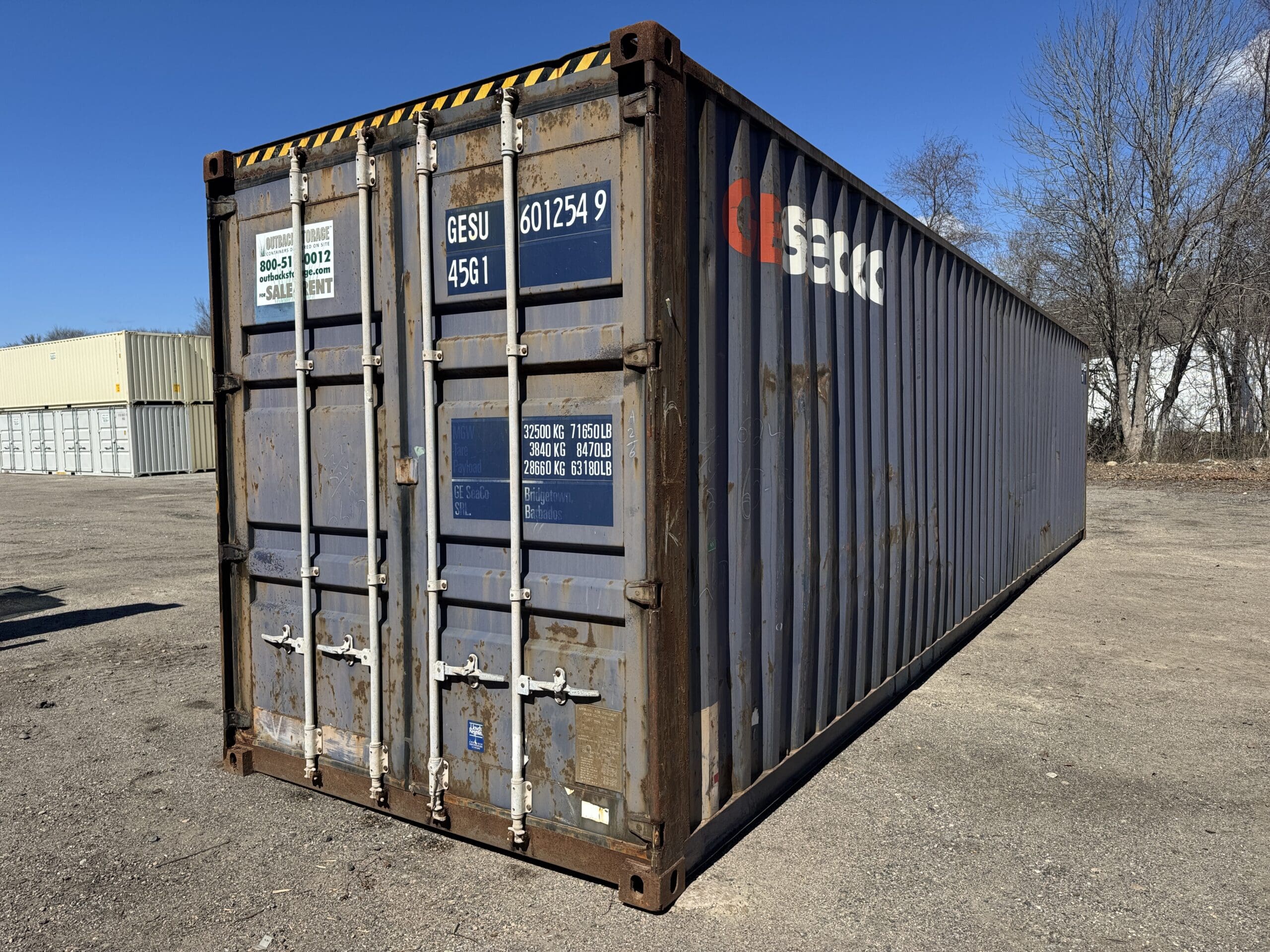 40ft Used High Cube Shipping Container – Wind & Watertight – Blue — 40ft — used (image 6 of 12)