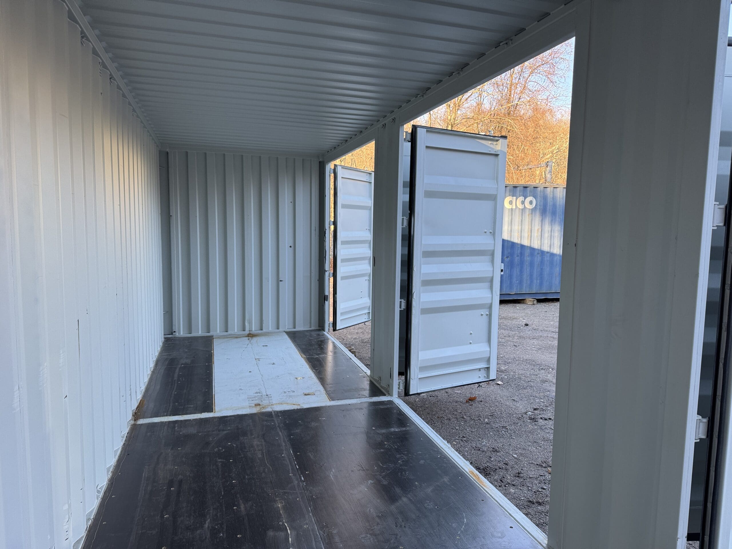 40ft New High Cube Shipping Container – Wind & Watertight – Gray — 40ft — new (image 2 of 12)