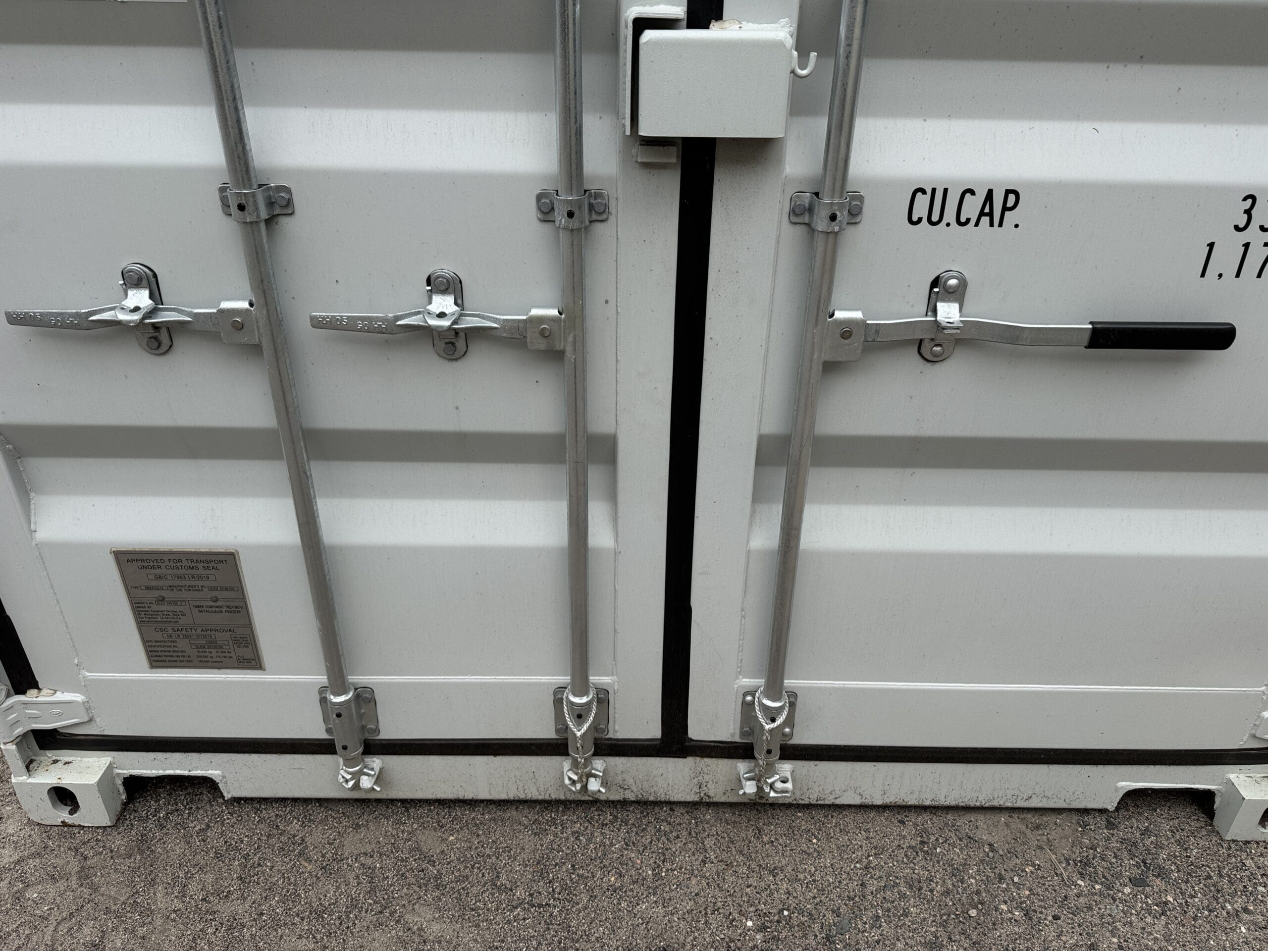 20ft New Shipping Container – Wind & Watertight – Gray — 20ft — new (image 6 of 12)