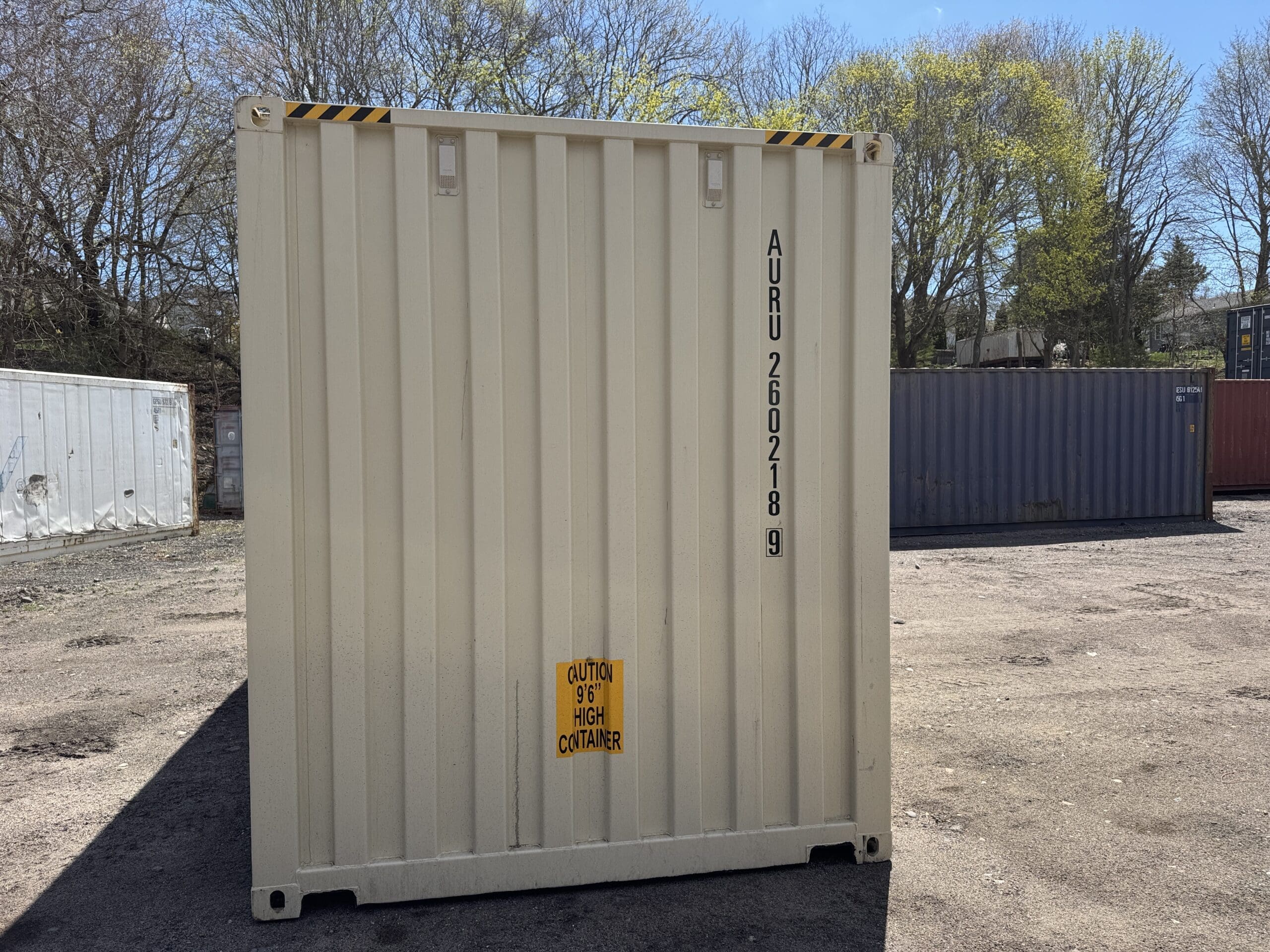 20ft New High Cube Shipping Container – Wind & Watertight – Beige — 20ft — new (image 11 of 12)