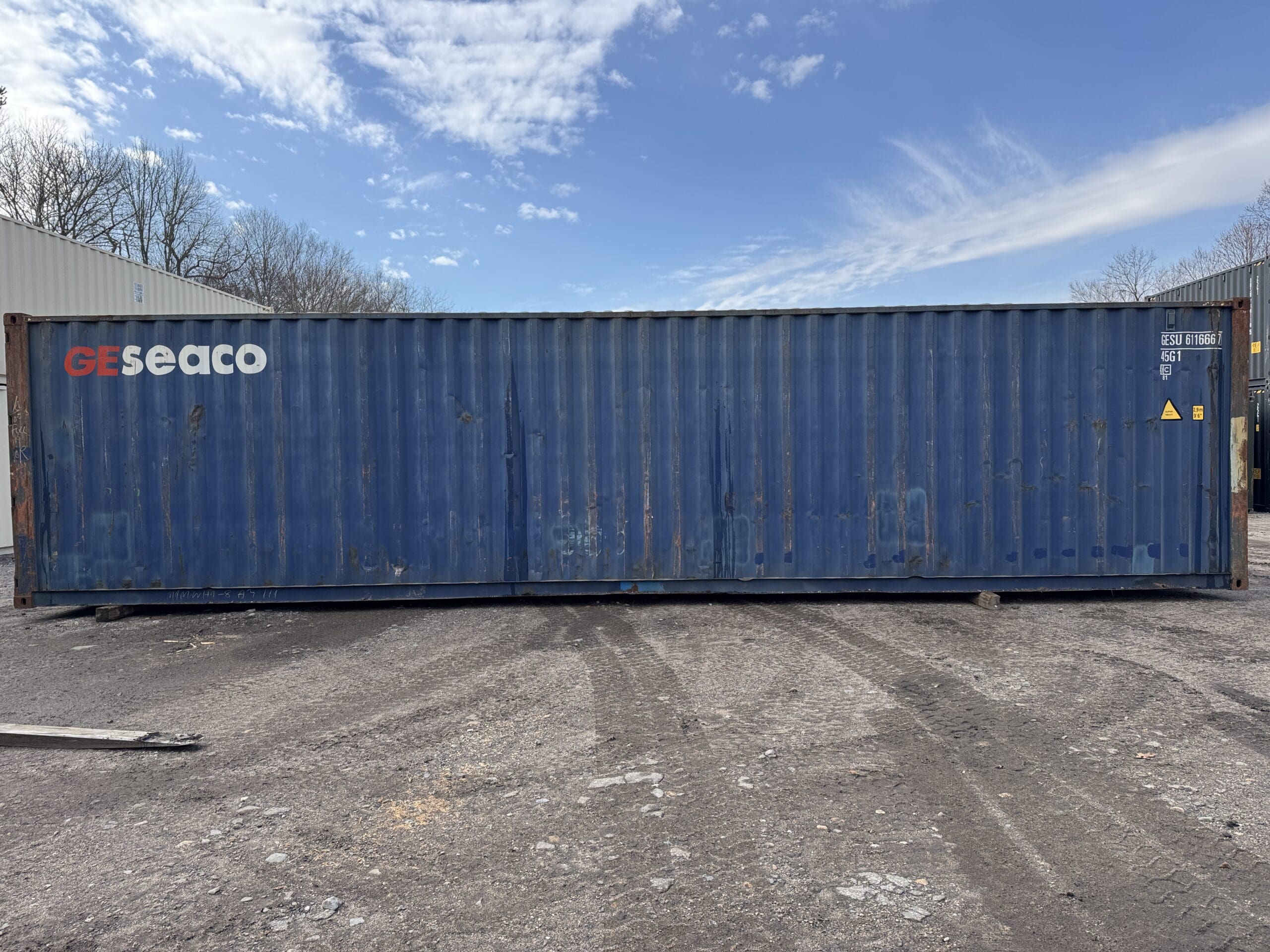 40ft Used High Cube Shipping Container – Wind & Watertight – Blue — 40ft — used (image 7 of 12)