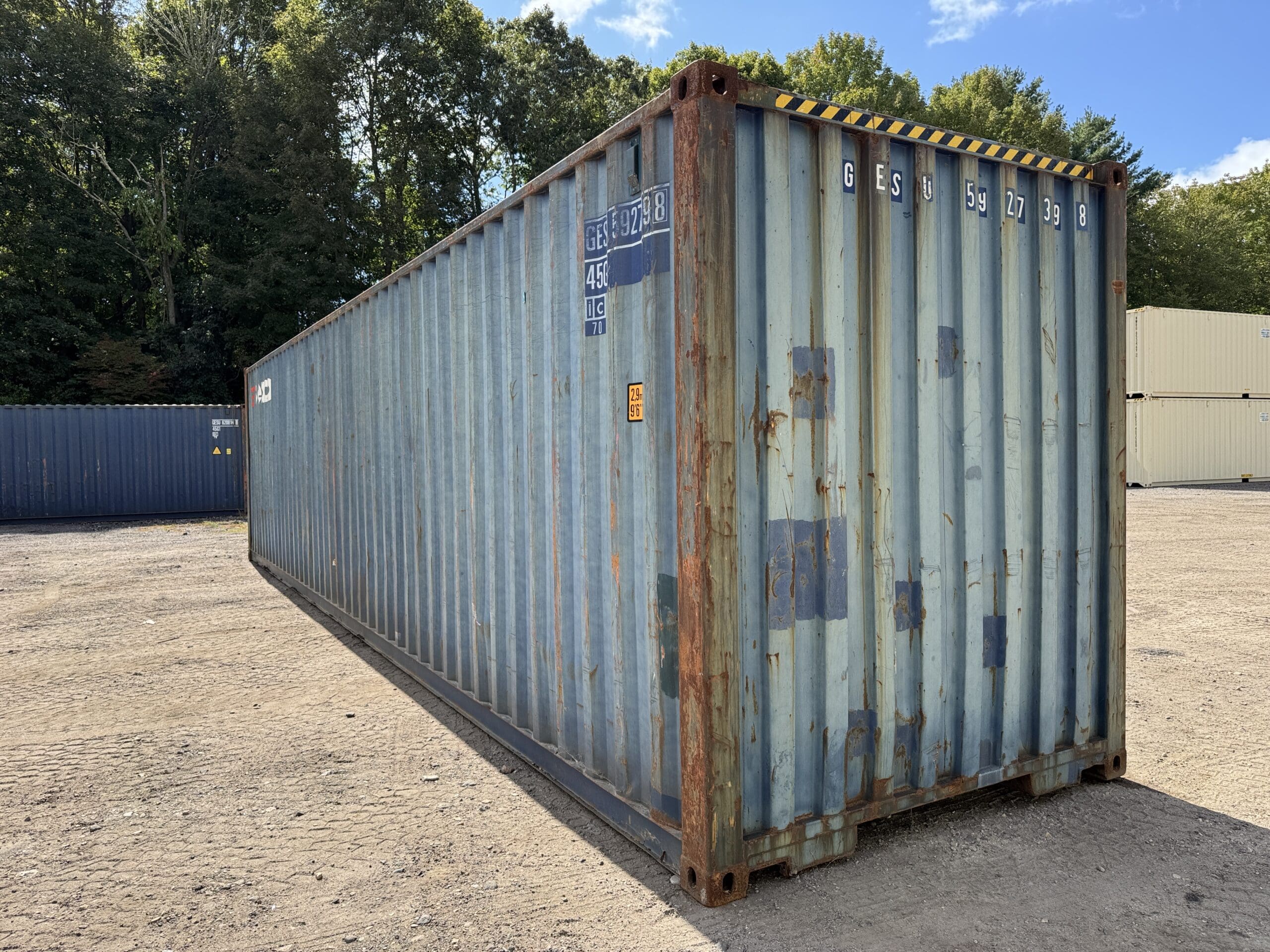 40ft Used High Cube Shipping Container – Wind & Watertight – Blue — 40ft — used (image 8 of 12)