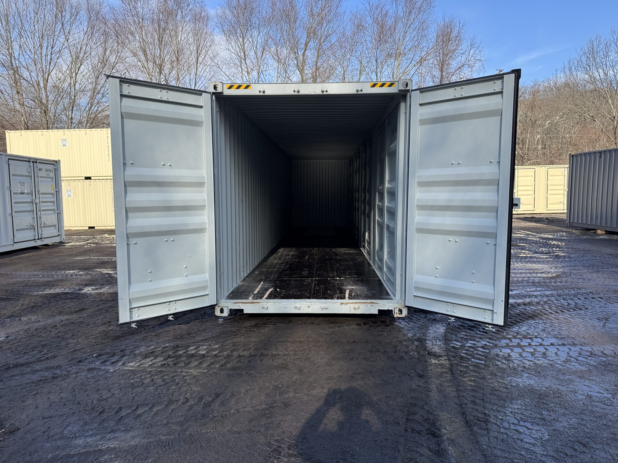 40ft New High Cube Shipping Container – Wind & Watertight – Lt Gray — 40ft — new (image 11 of 12)