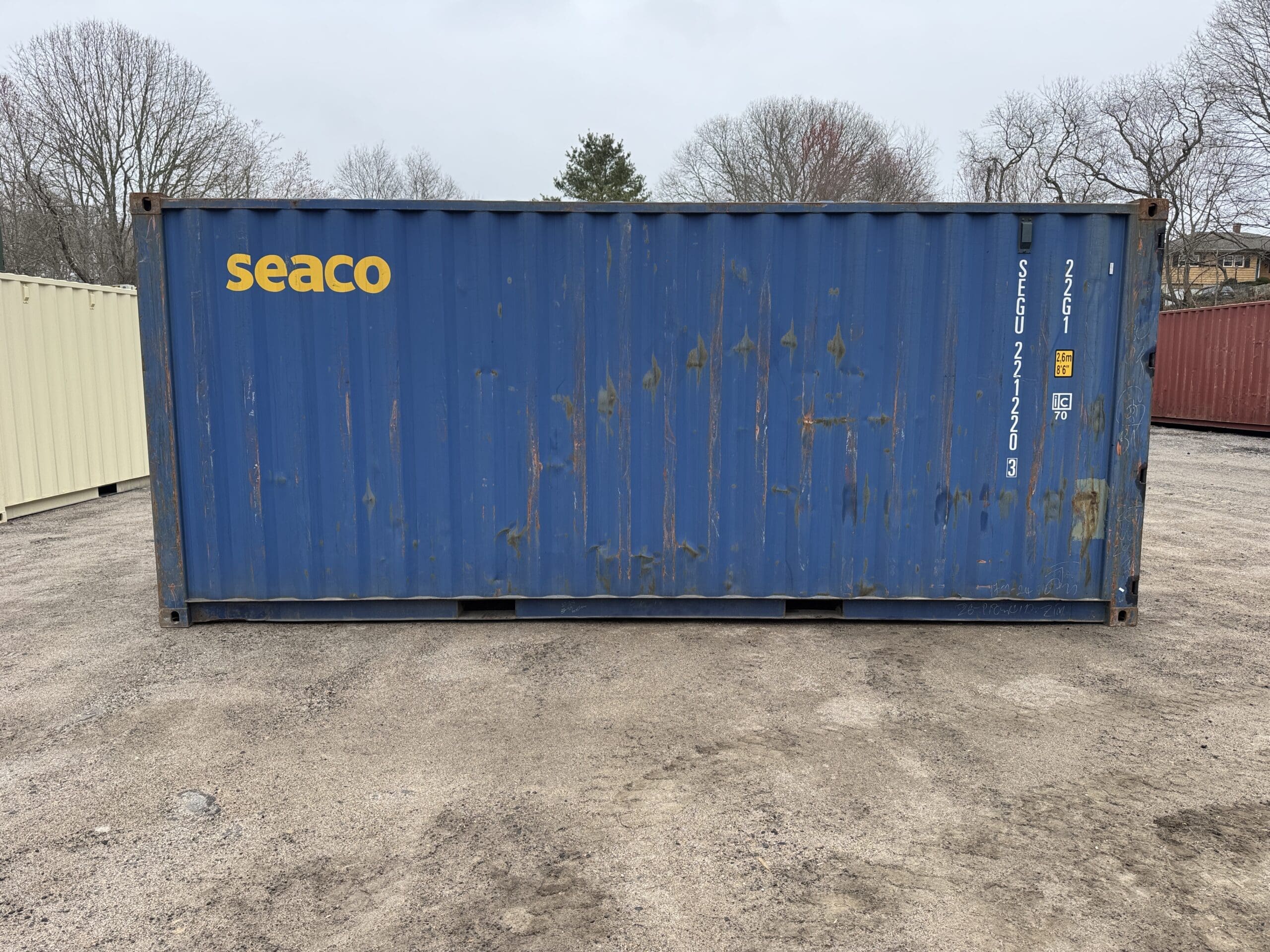 20ft Used Shipping Container – Wind & Watertight – Blue — 20ft — used (image 11 of 12)