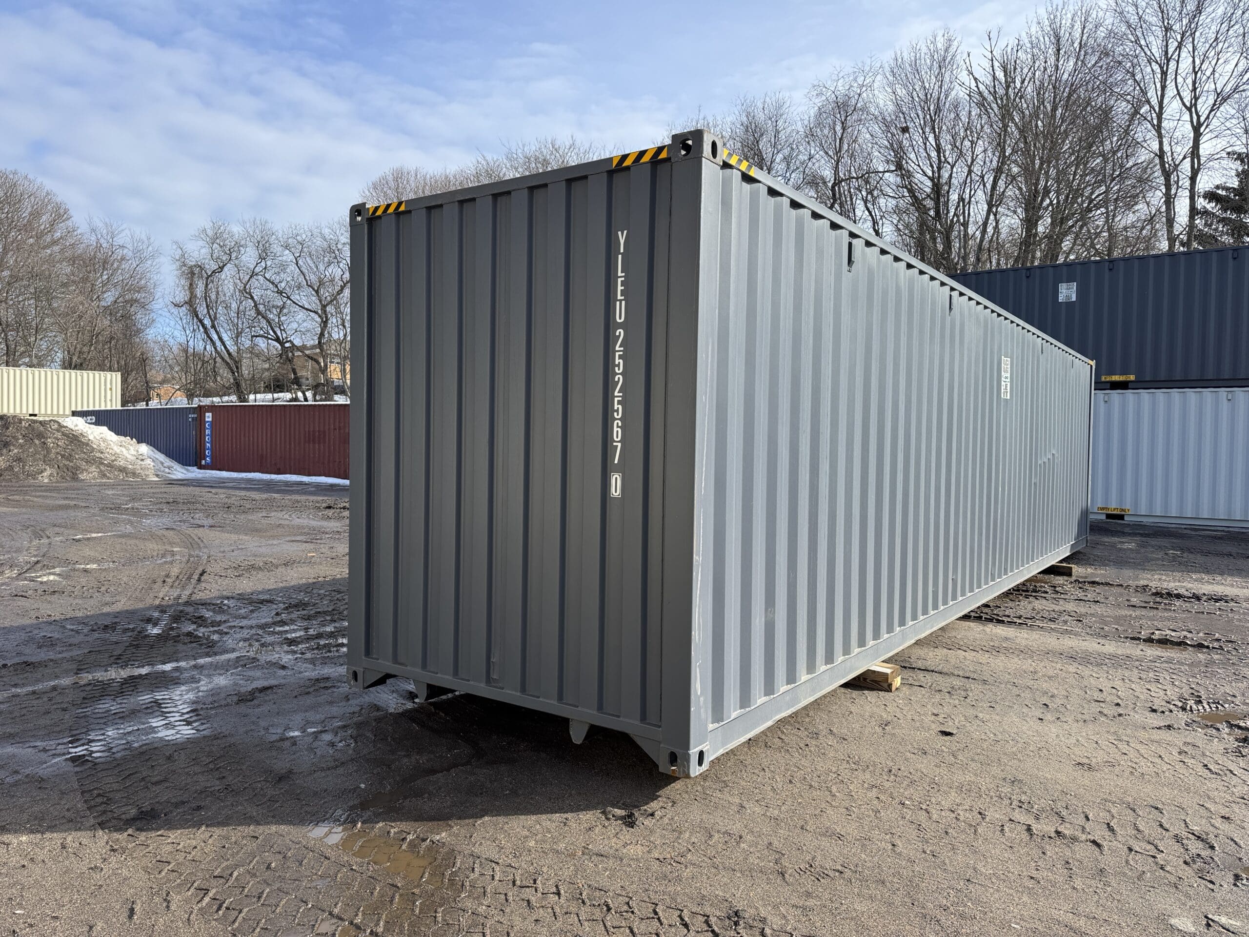 40ft New High Cube Shipping Container – Wind & Watertight – Dk Gray — 40ft — new (image 12 of 12)