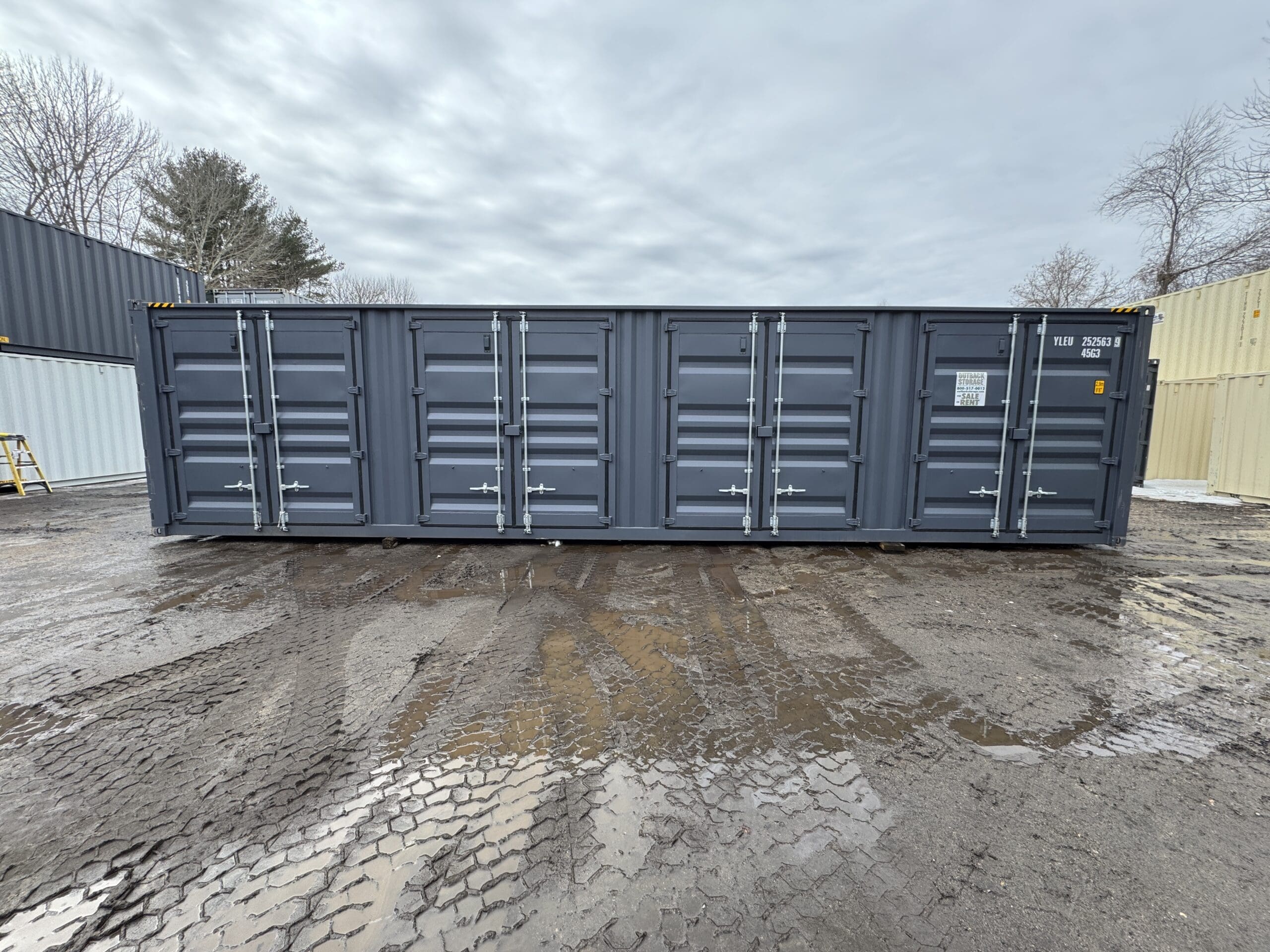 40ft New High Cube Shipping Container – Wind & Watertight – Dk Gray — 40ft — new (image 9 of 12)