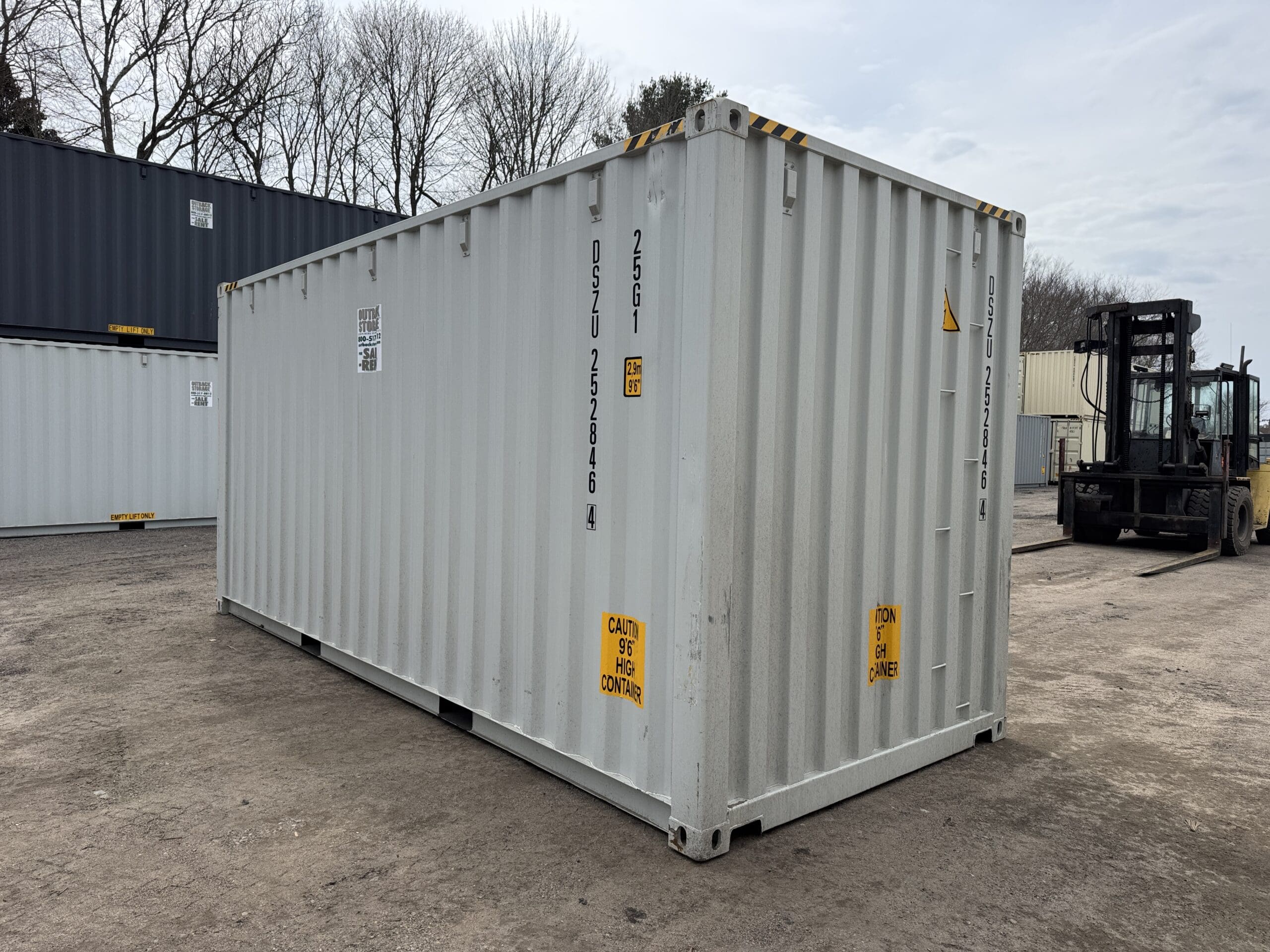 20ft New High Cube Shipping Container – Wind & Watertight – Gray — 20ft — new (image 9 of 12)