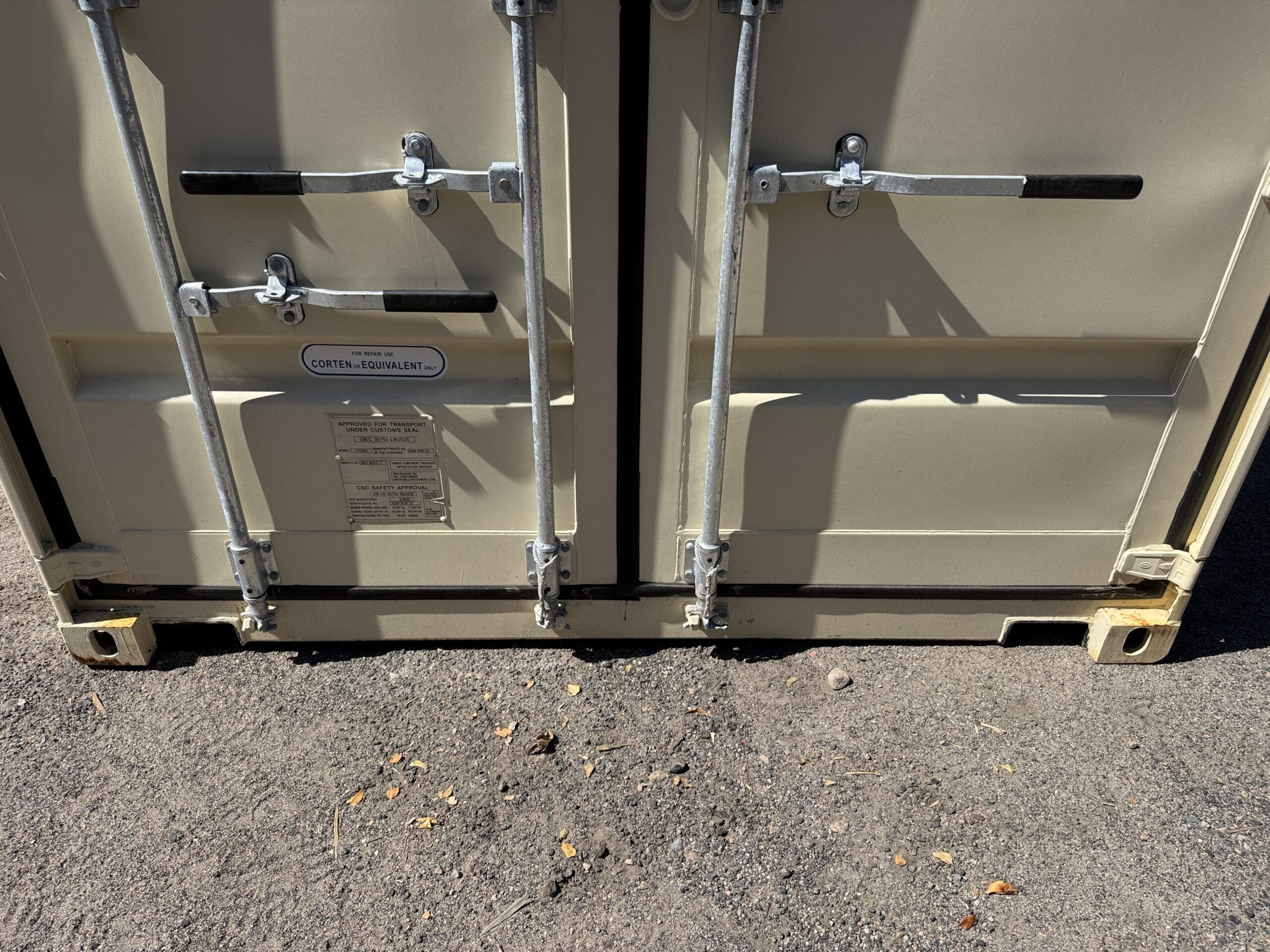 40ft New High Cube Shipping Container – Wind & Watertight – Beige — 40ft — new (image 6 of 12)