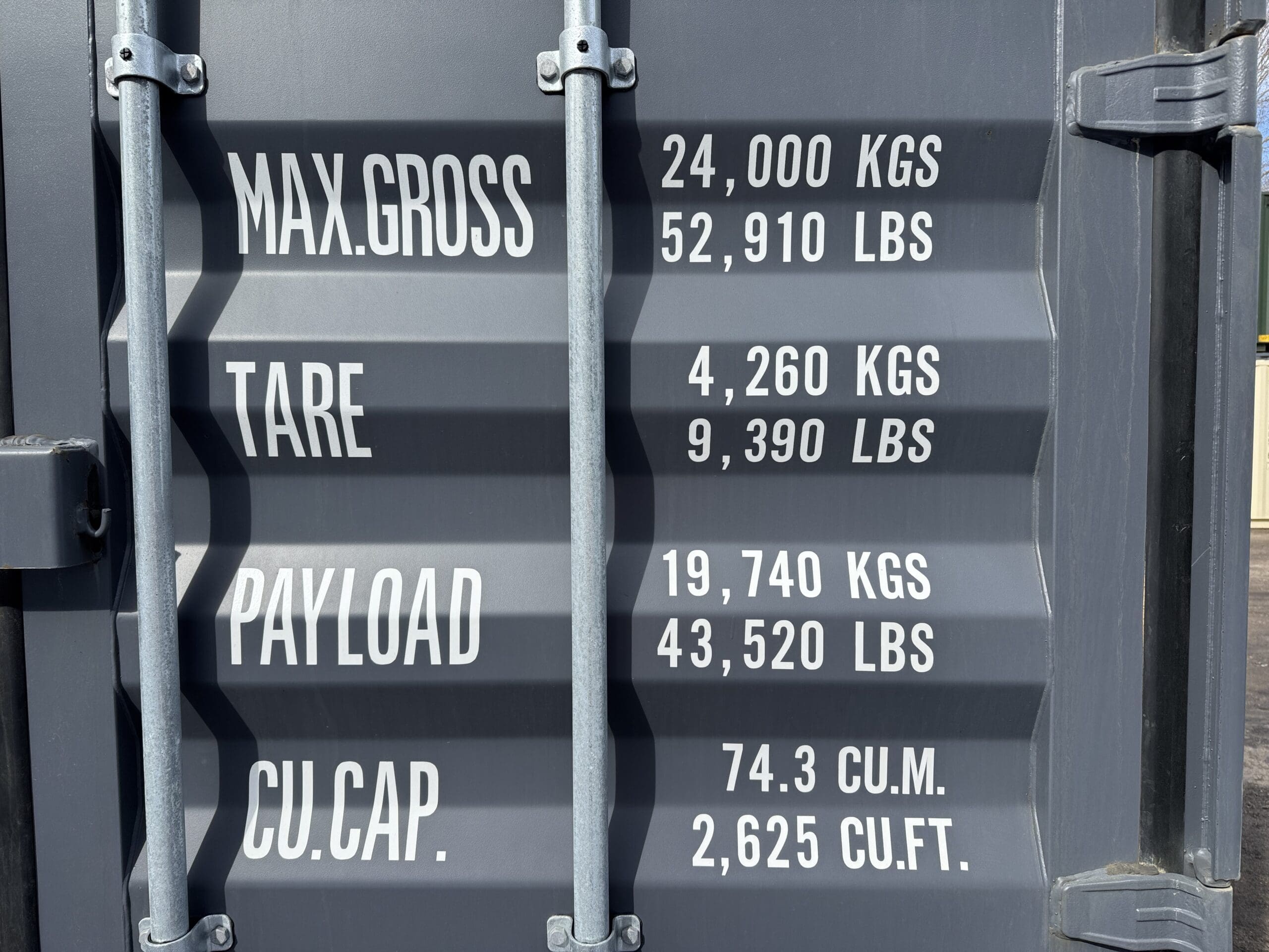 40ft New High Cube Shipping Container – Wind & Watertight – Dk Gray — 40ft — new (image 4 of 12)