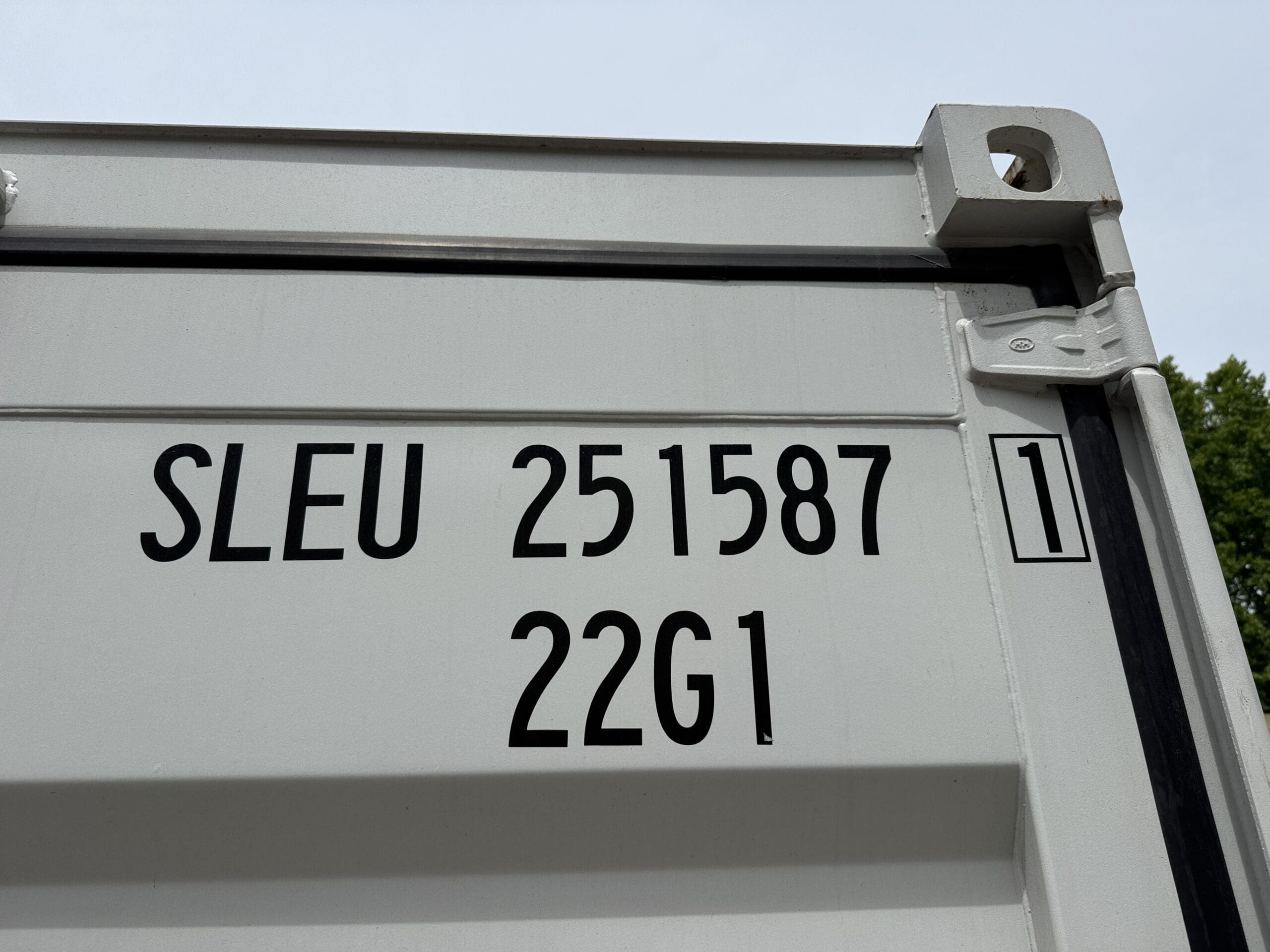 20ft New Shipping Container – Wind & Watertight – Gray — 20ft — new (image 2 of 12)