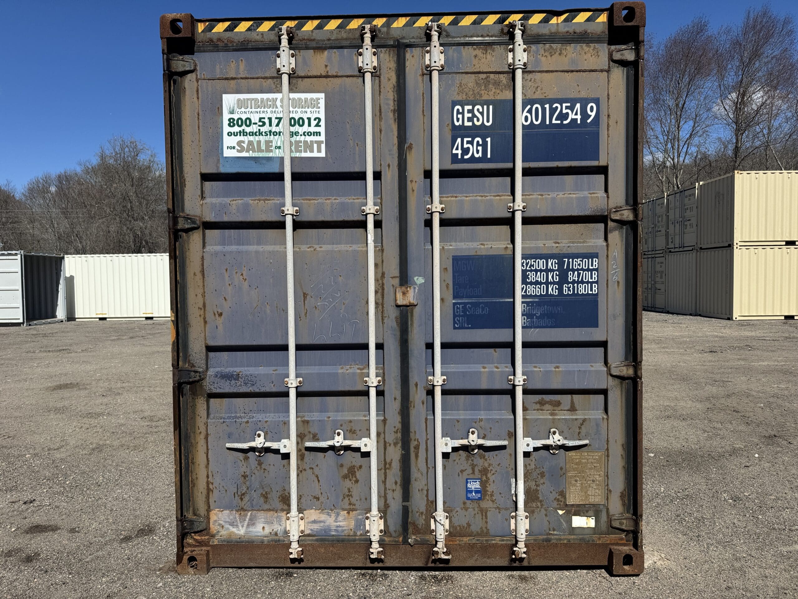 40ft Used High Cube Shipping Container – Wind & Watertight – Blue — 40ft — used (image 3 of 12)