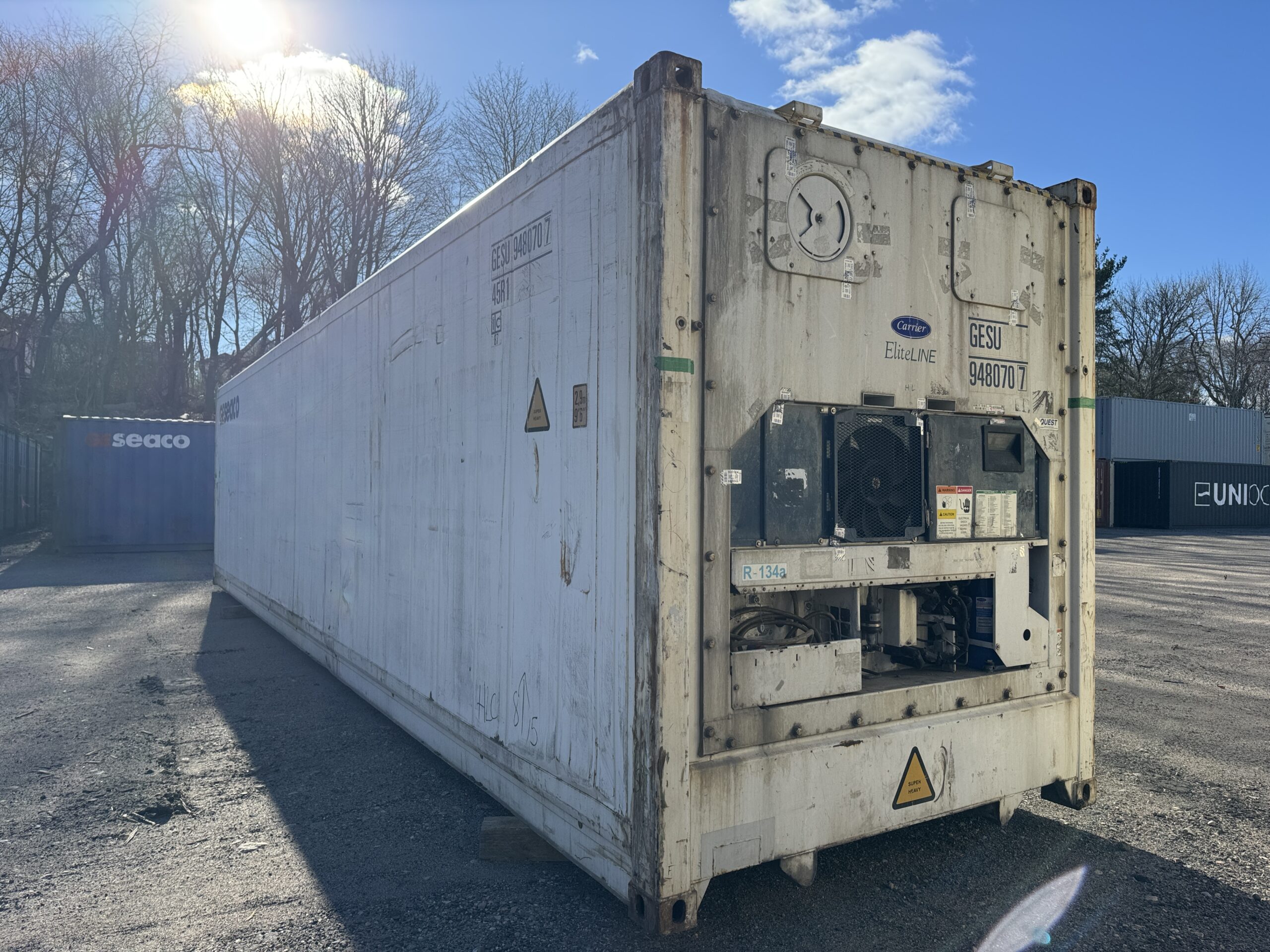 40ft As-Is High Cube Shipping Container – Wind & Watertight – White — 40ft — as_is (image 8 of 12)