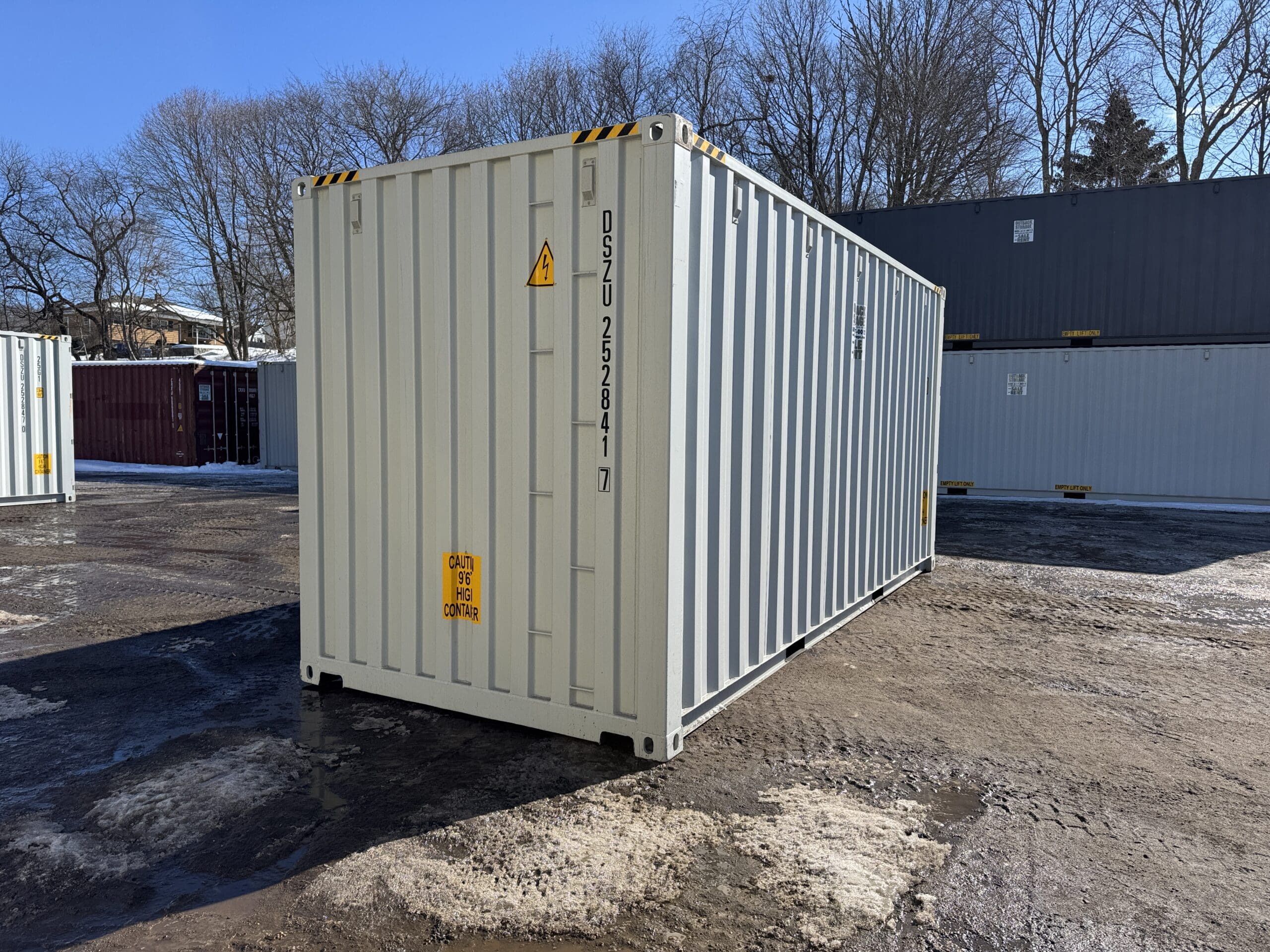 20ft New High Cube Shipping Container – Wind & Watertight – Gray — 20ft — new (image 12 of 12)