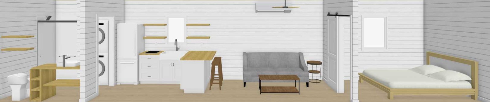 40ft Kennedy Luxury Container Home | 1 Bed 1 Bath Prefab Shipping Container House — 40ft — new (image 21 of 27)