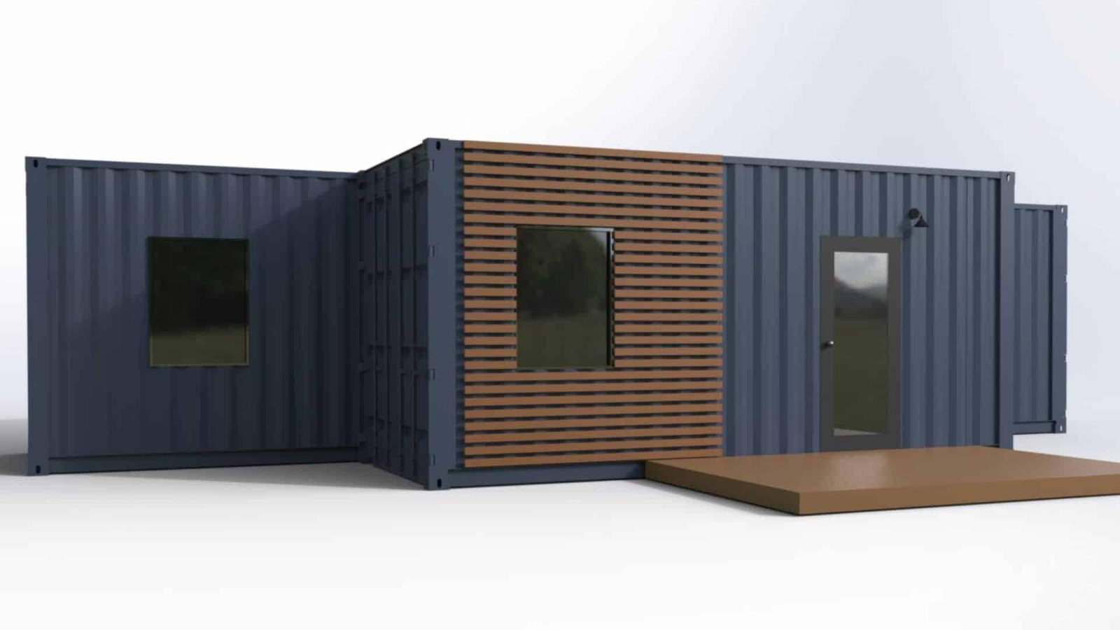 The Luke | 1 Bedroom Shipping Container Home | 40FT + 20FT Luxury Container House — 20ft — new (image 9 of 12)