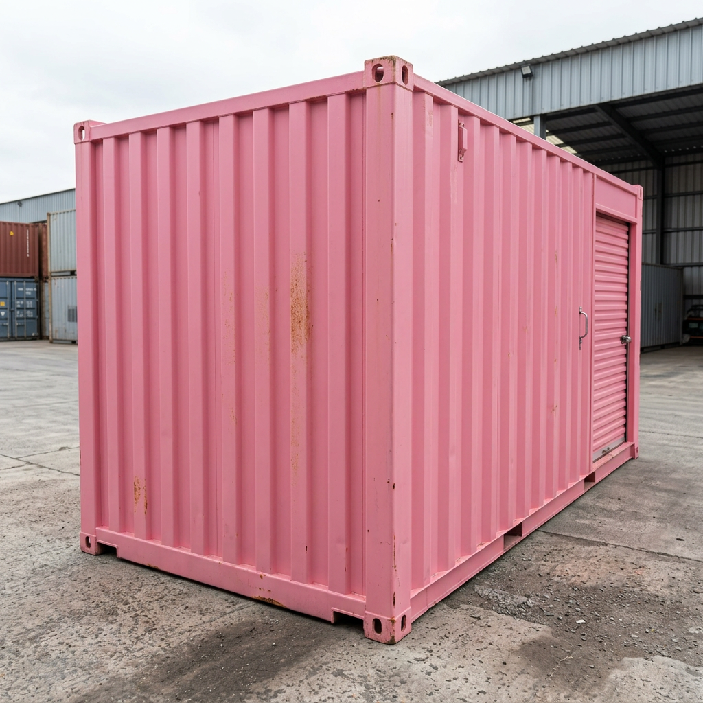 10 ft Pink Container with Roll‑Up Door — 10ft — new — storage containers (image 5 of 6)
