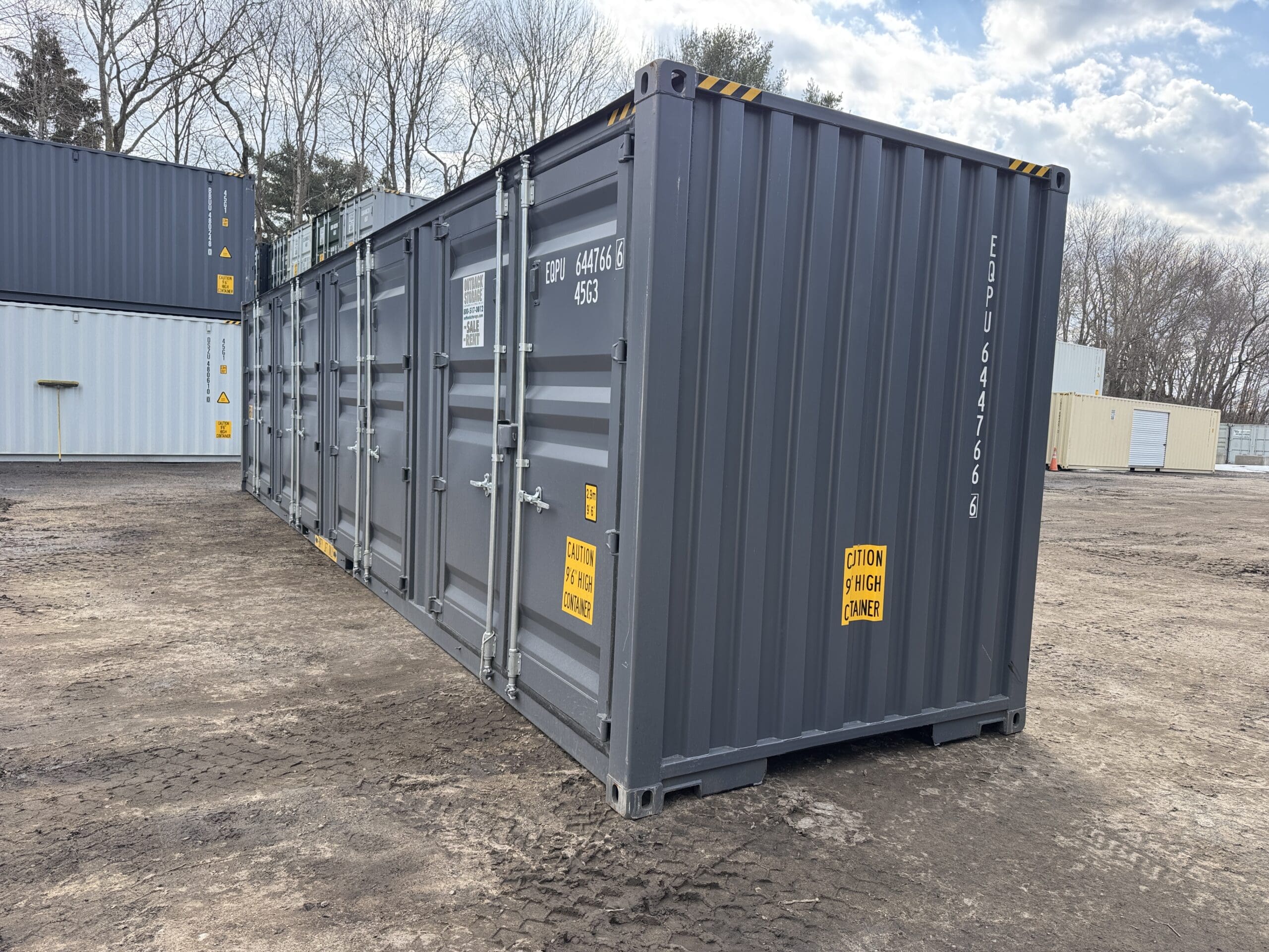 40ft New High Cube Shipping Container – Wind & Watertight – Dk Gray — 40ft — new (image 10 of 12)