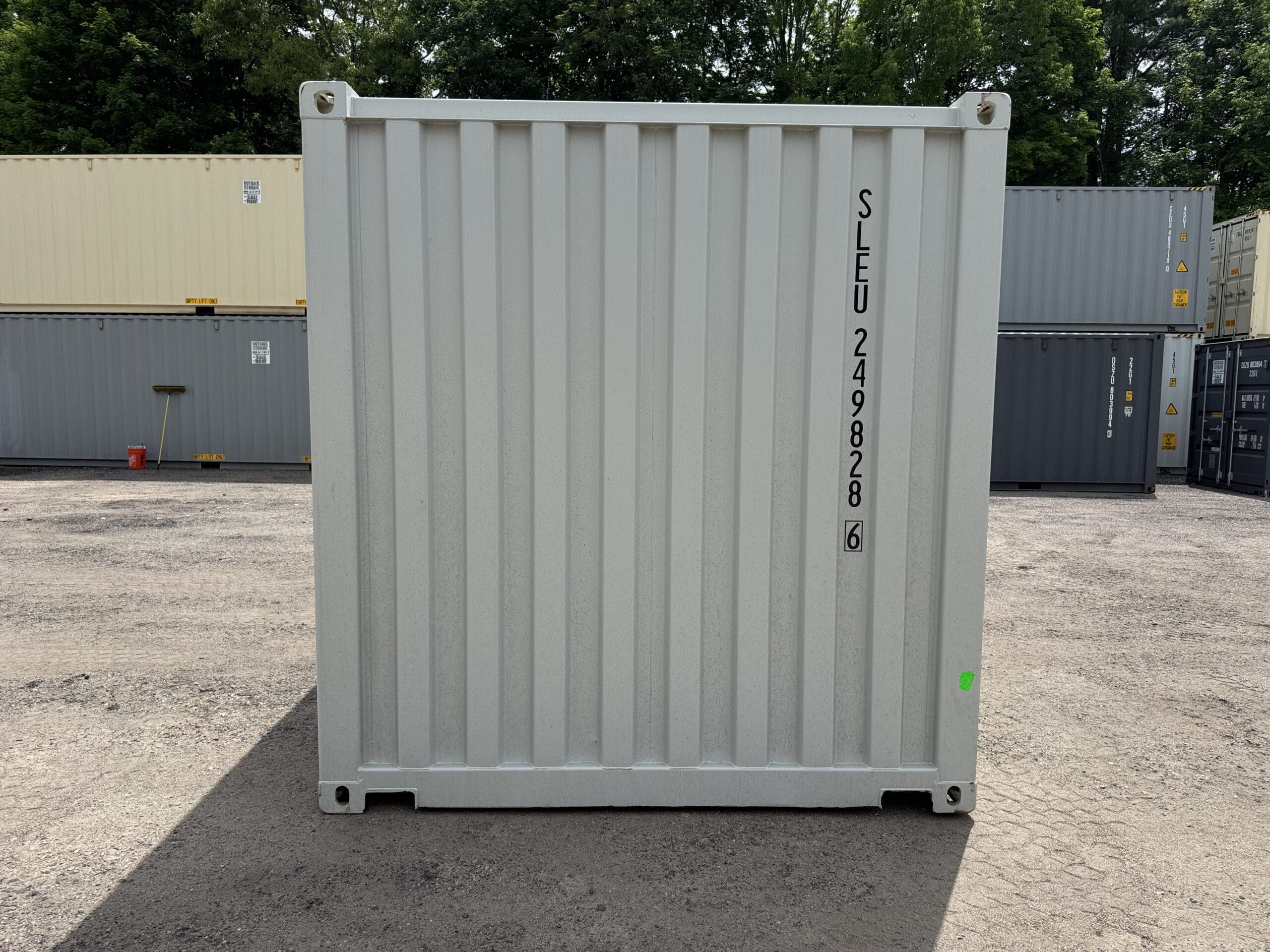 20ft New Shipping Container – Wind & Watertight – Gray — 20ft — new (image 11 of 12)