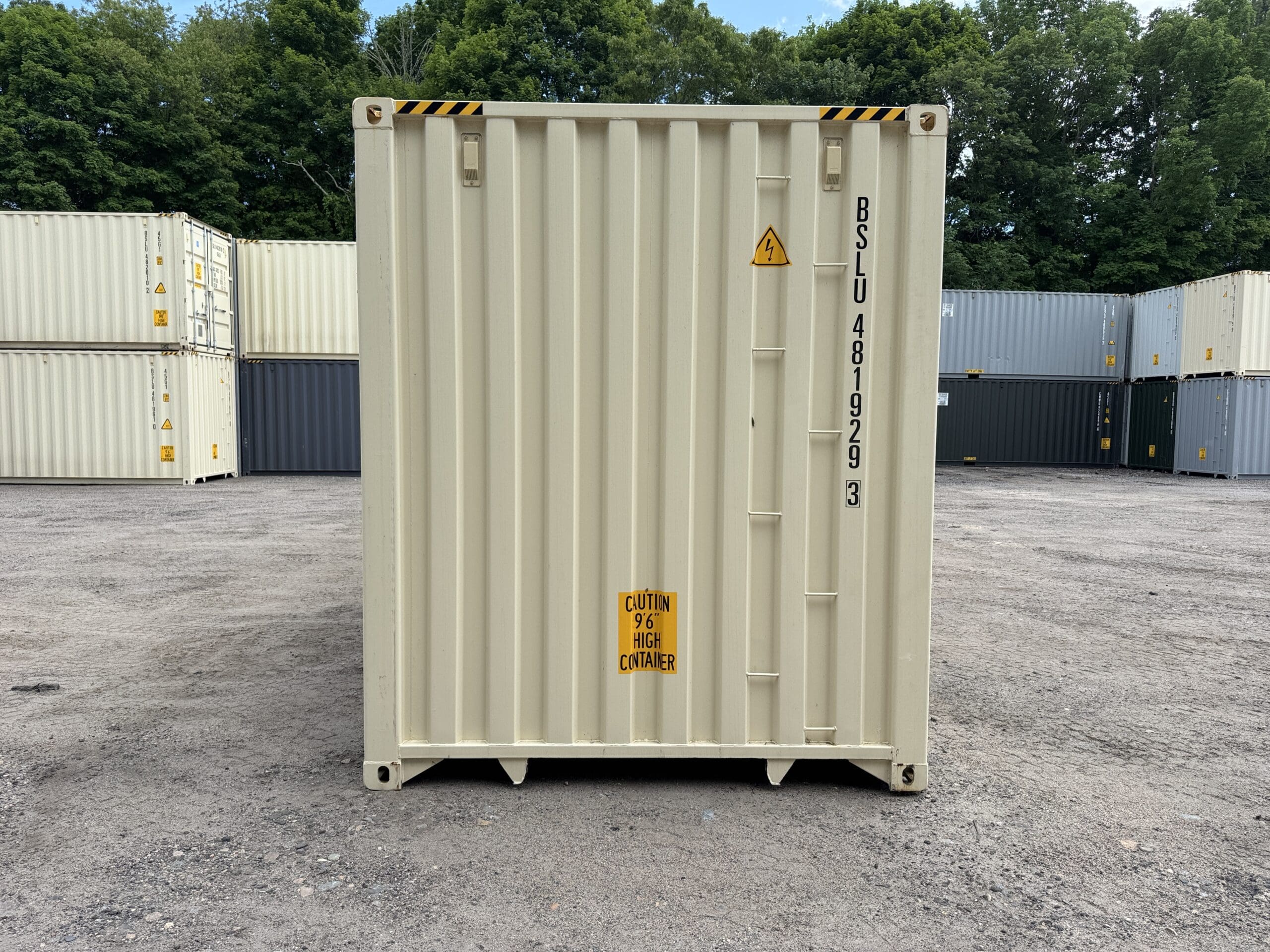 40ft New High Cube Shipping Container – Wind & Watertight – Beige — 40ft — new (image 11 of 12)