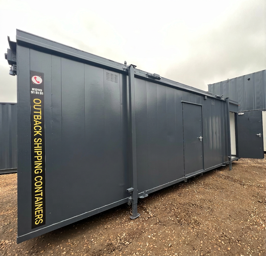 Toilet Block Cabin — 24 x 9 ft Anti-Vandal — 5+1 Container Toilet WC — No 738 — primary exterior image 1 of 13