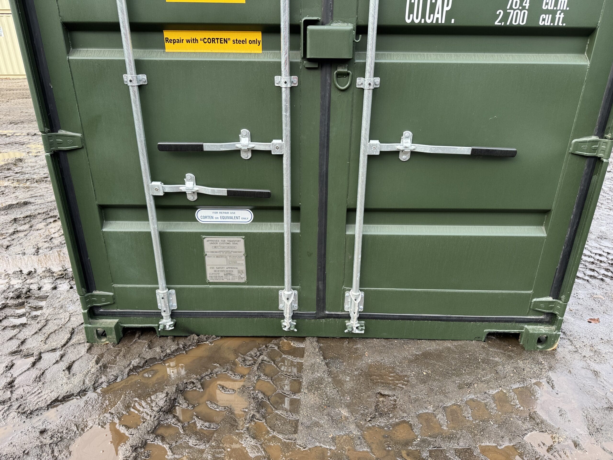 40ft New High Cube Shipping Container – Wind & Watertight – Green — 40ft — new (image 6 of 12)