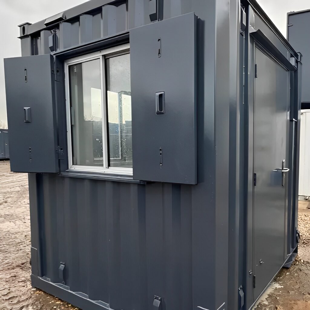 7Ft x 7Ft Shipping Container Office | Portable Building | Anti-Vandal — Front Exterior View 7Ft x 7Ft Shipping Container Office | Portable Building | Anti-Vandal Building — 20ft — new (image 1 of 7)