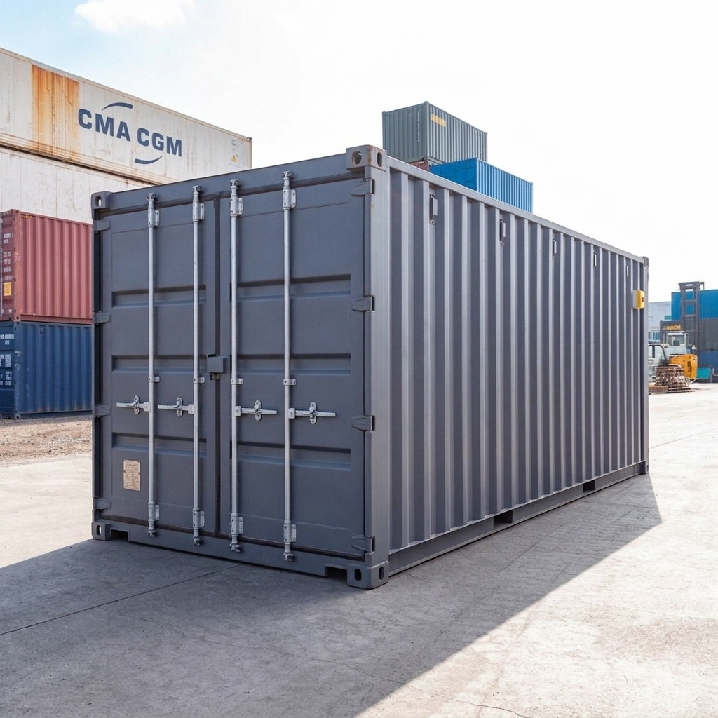 Enhanced 20ft Standard Shipping Container – Grey Finish — 20ft — new — storage containers (image 5 of 6)