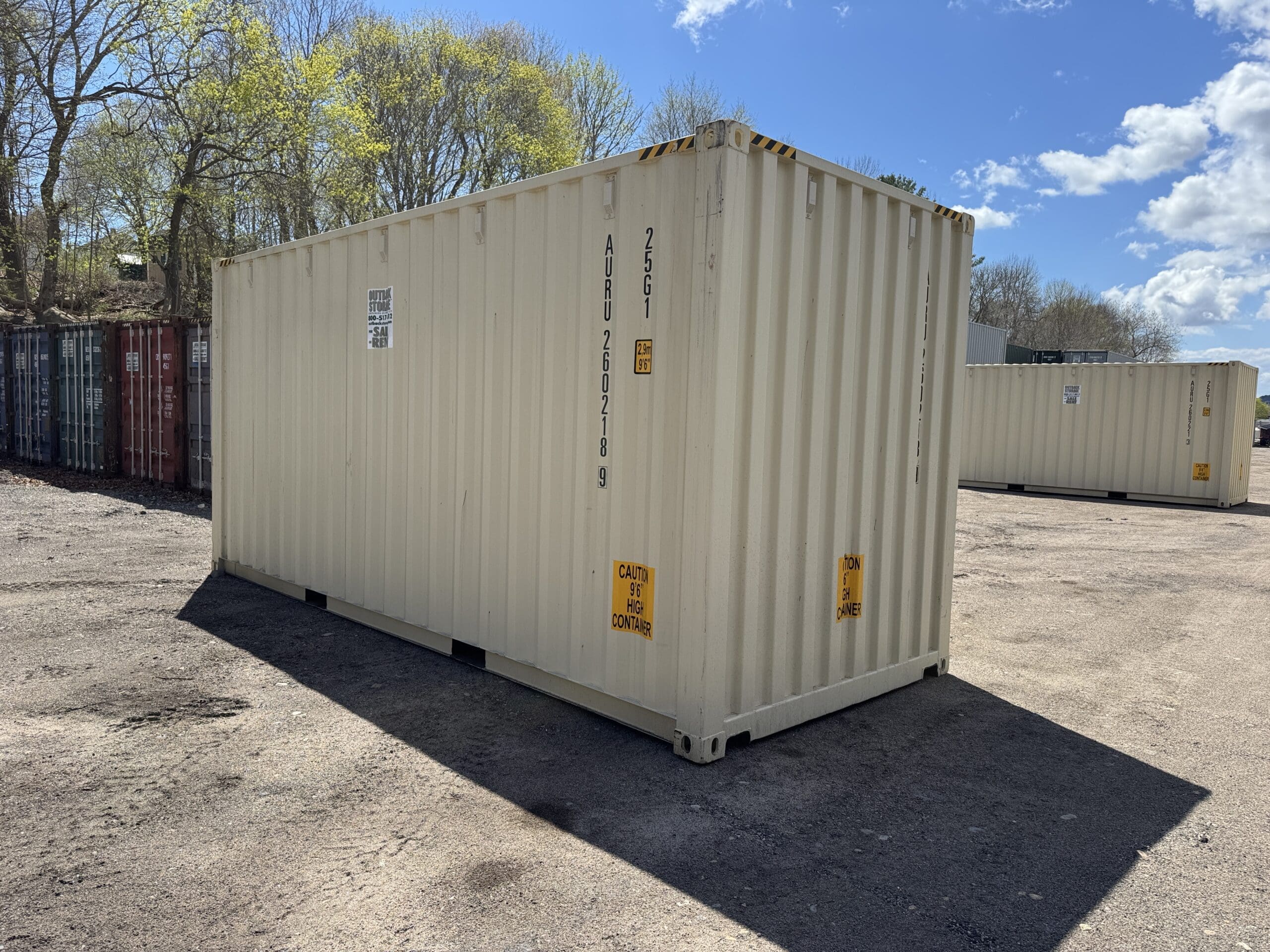 20ft New High Cube Shipping Container – Wind & Watertight – Beige — 20ft — new (image 10 of 12)