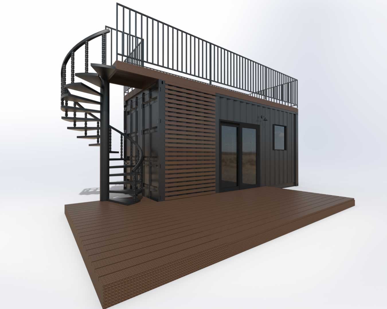 20FT Ezra Modern Container Home | Turnkey Tiny House | Portable Prefab Container Home — 20ft — new (image 11 of 17)