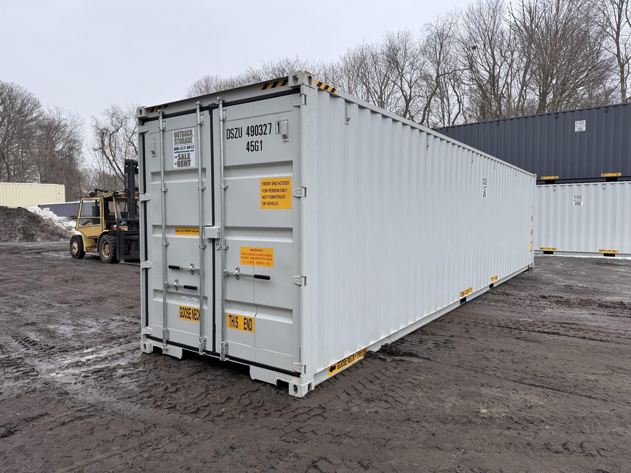 40ft New High Cube Shipping Container – Wind & Watertight – Gray — 40ft — new (image 12 of 12)