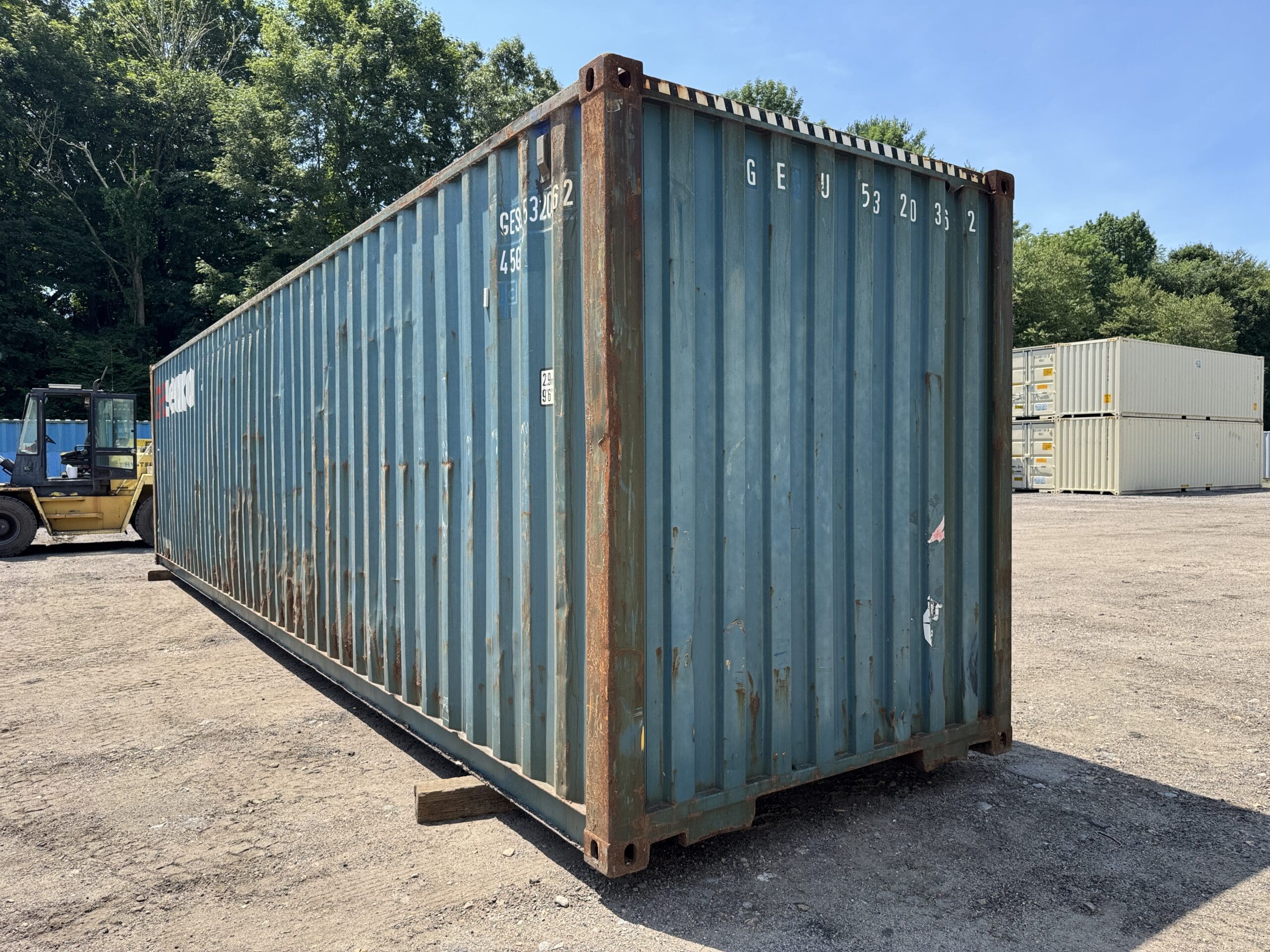 40ft Used High Cube Shipping Container – Wind & Watertight – Blue — 40ft — used (image 7 of 12)
