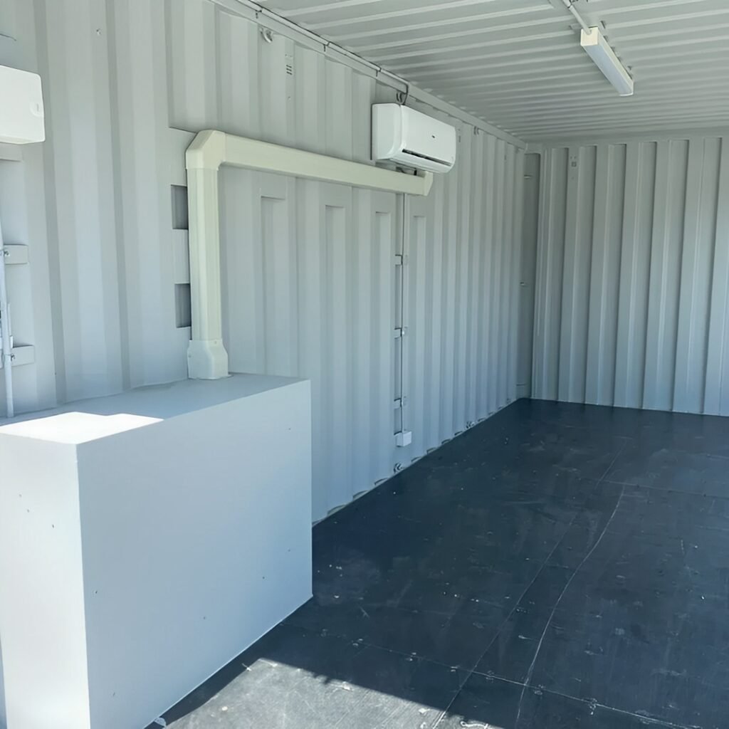 Modified 20FT container office with Glass door & AC — 20ft — new (image 3 of 4)