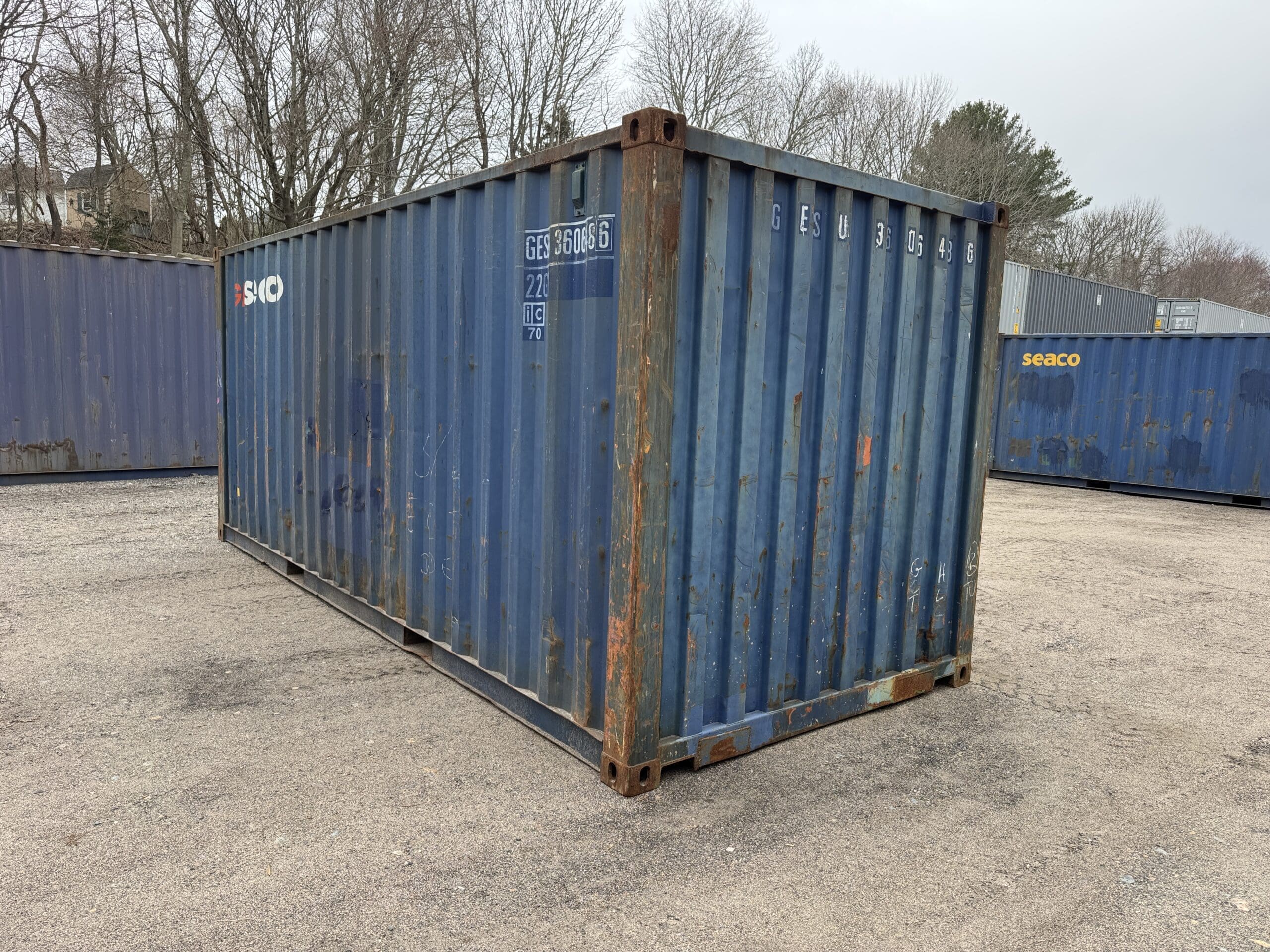 20ft Used Shipping Container – Wind & Watertight – Blue — 20ft — used (image 8 of 12)