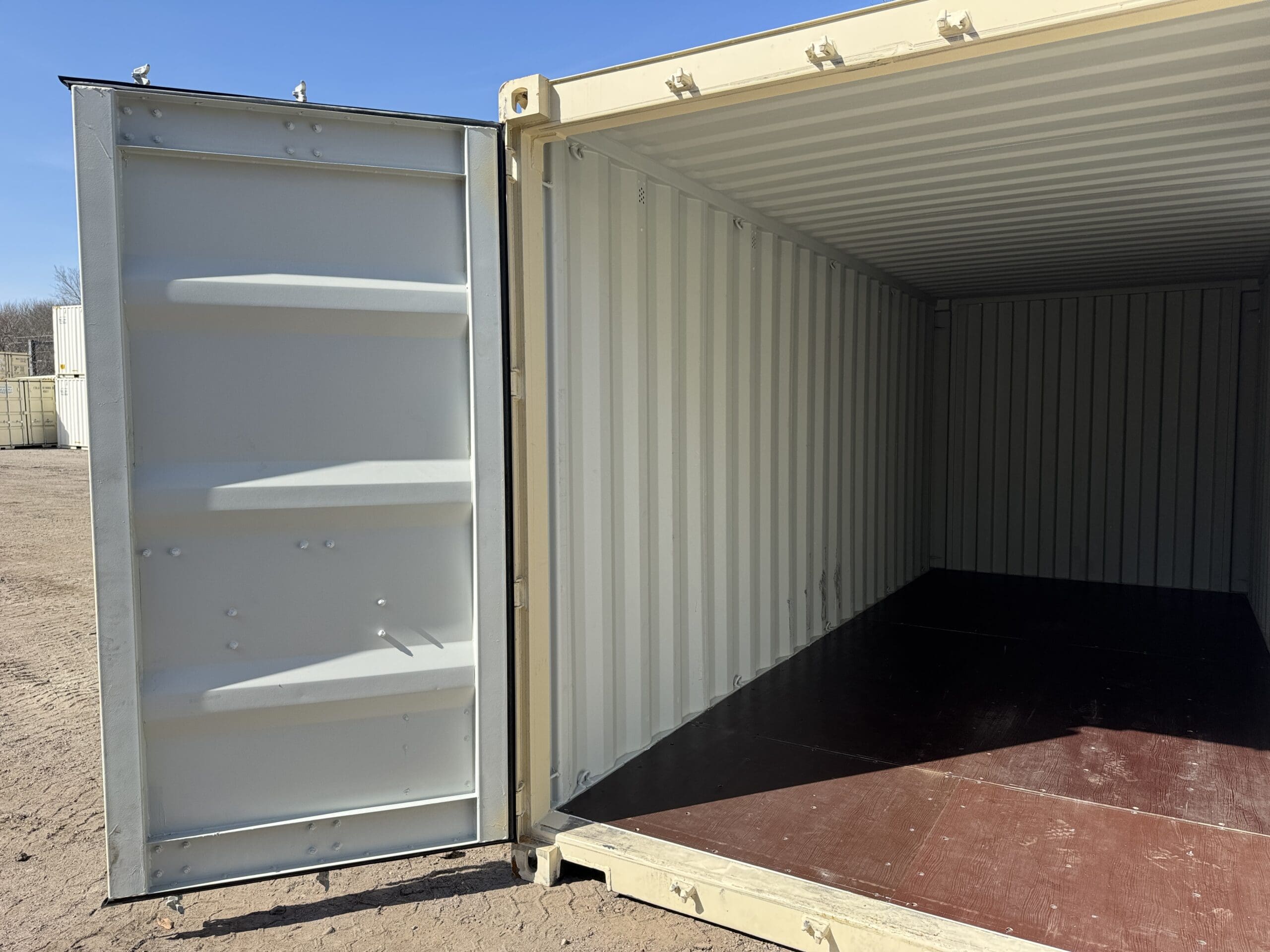 20ft New Shipping Container – Wind & Watertight – Beige — 20ft — new (image 12 of 12)
