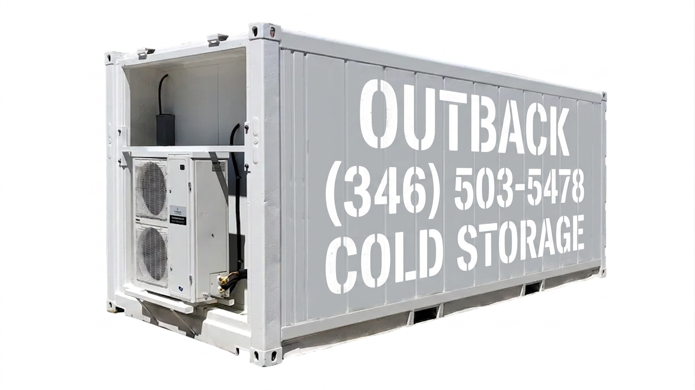 Single-Phase 20ft New Refrigerated Container Low Temp for Sale — Front Exterior View Single-Phase 20ft New Refrigerated Container Low Temp