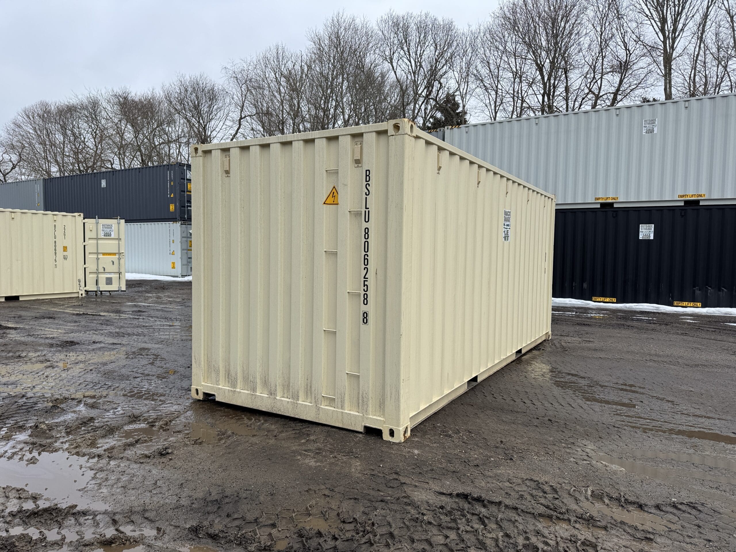 20ft New Shipping Container – Wind & Watertight – Beige — 20ft — new (image 10 of 12)