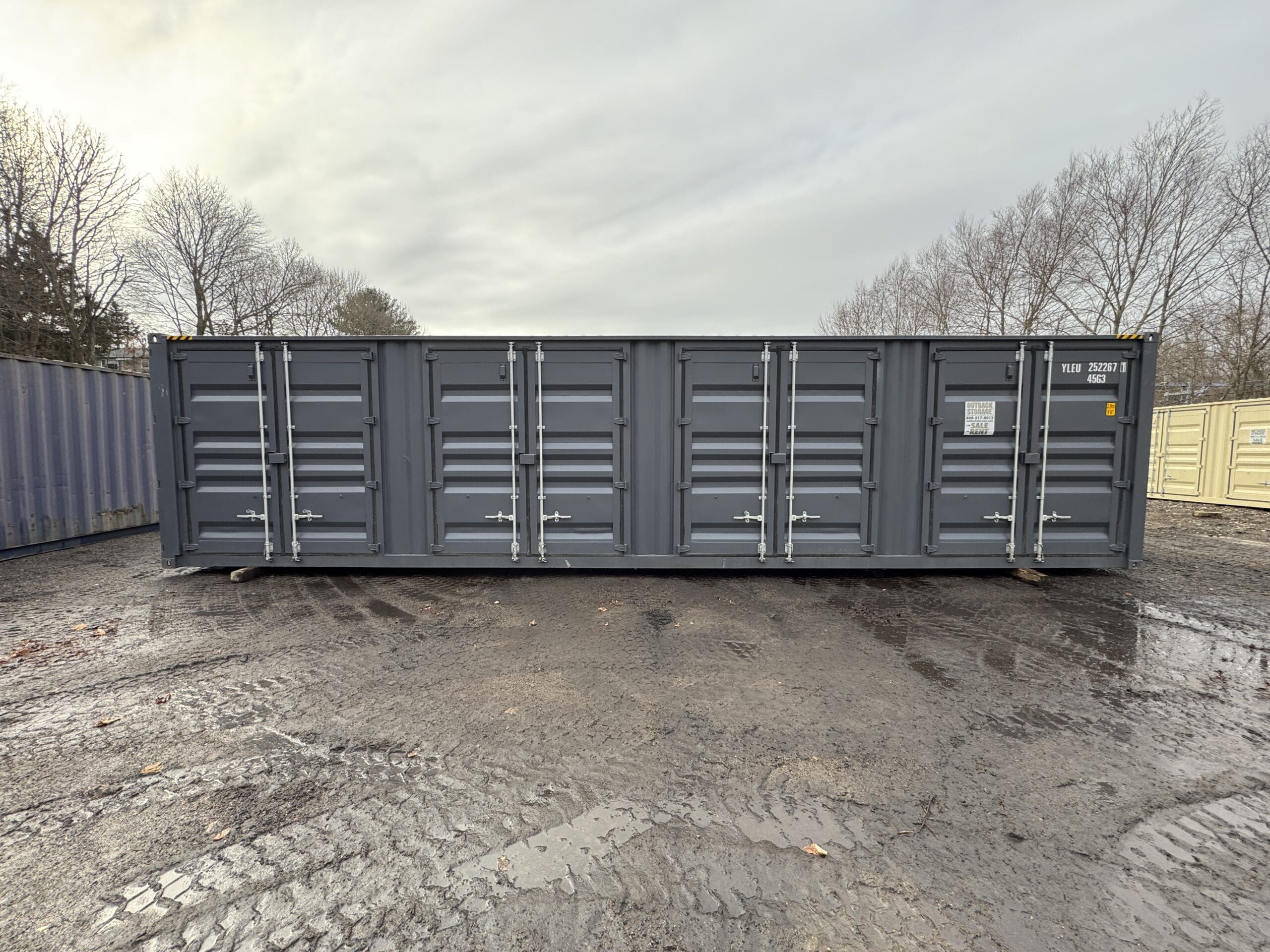 40ft New High Cube Shipping Container – Wind & Watertight – Dk Gray — 40ft — new (image 9 of 12)