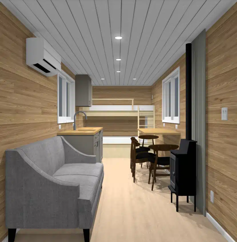 20FT Jack Hunting Container Cabin | Off-Grid Container Home with Kitchen & Rooftop Deck — 20ft — new (image 11 of 17)