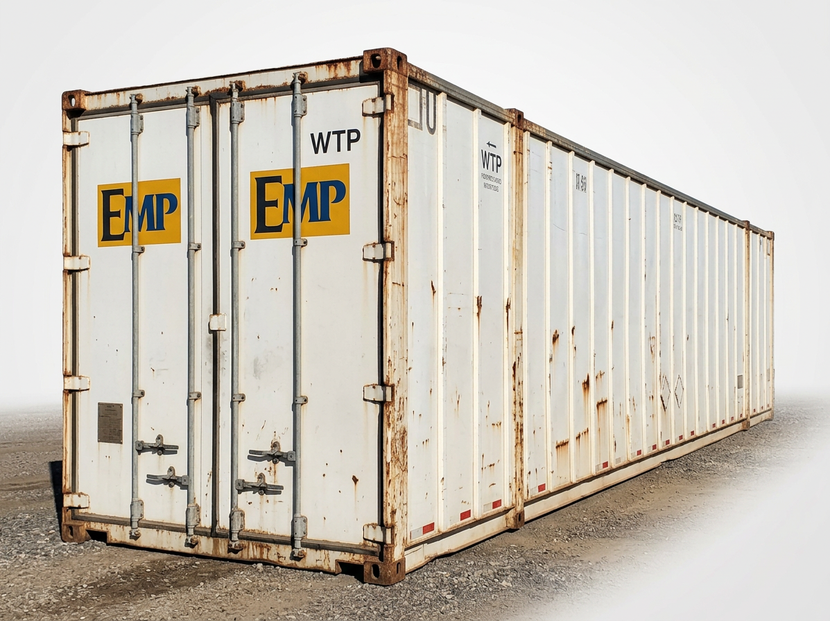 Used 53ft High Cube Shipping Container – Galvanized Aluminum — 53ft — used — storage containers (image 2 of 3)