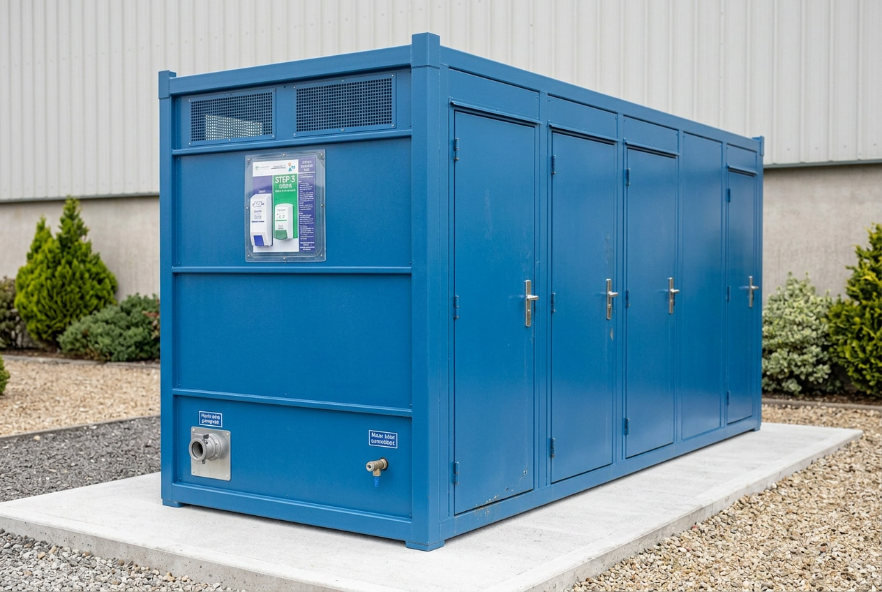 5+1 Steel Toilet Cabin 24FT x 9FT — new — sanitation units (image 5 of 6)