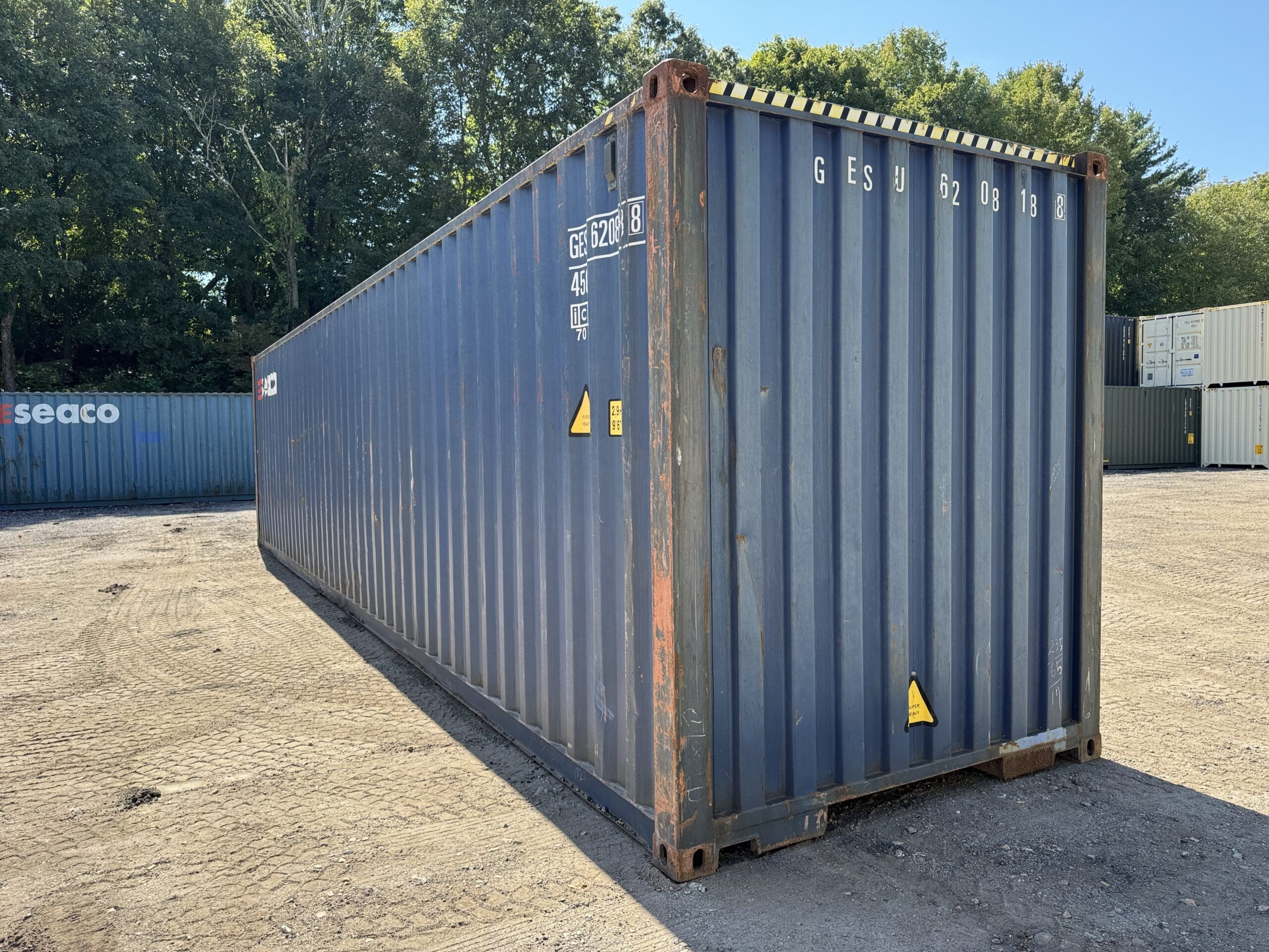 40ft Used High Cube Shipping Container – Wind & Watertight – Blue — 40ft — used (image 7 of 12)